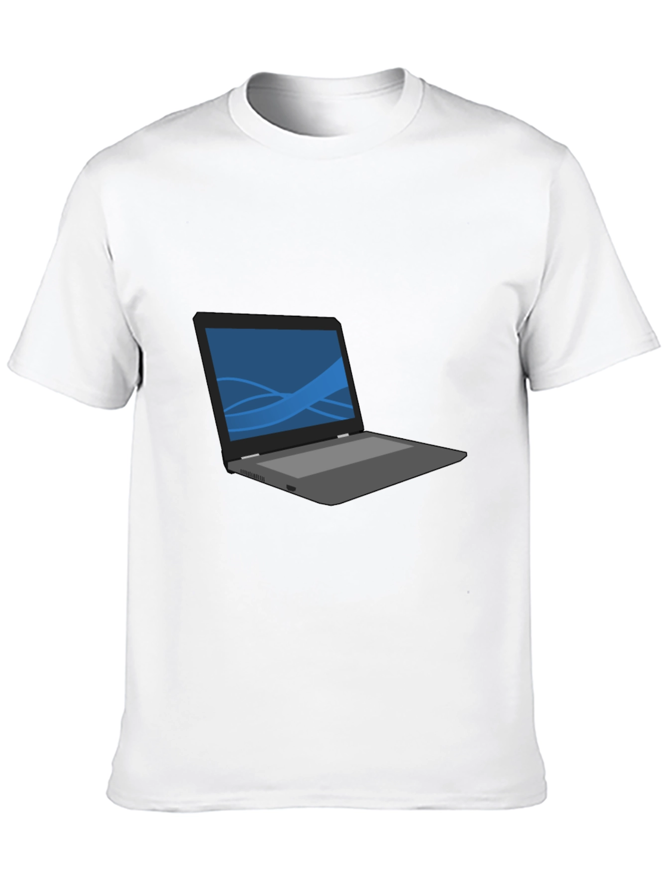 Laptop Graphic T-Shirt - Casual Style