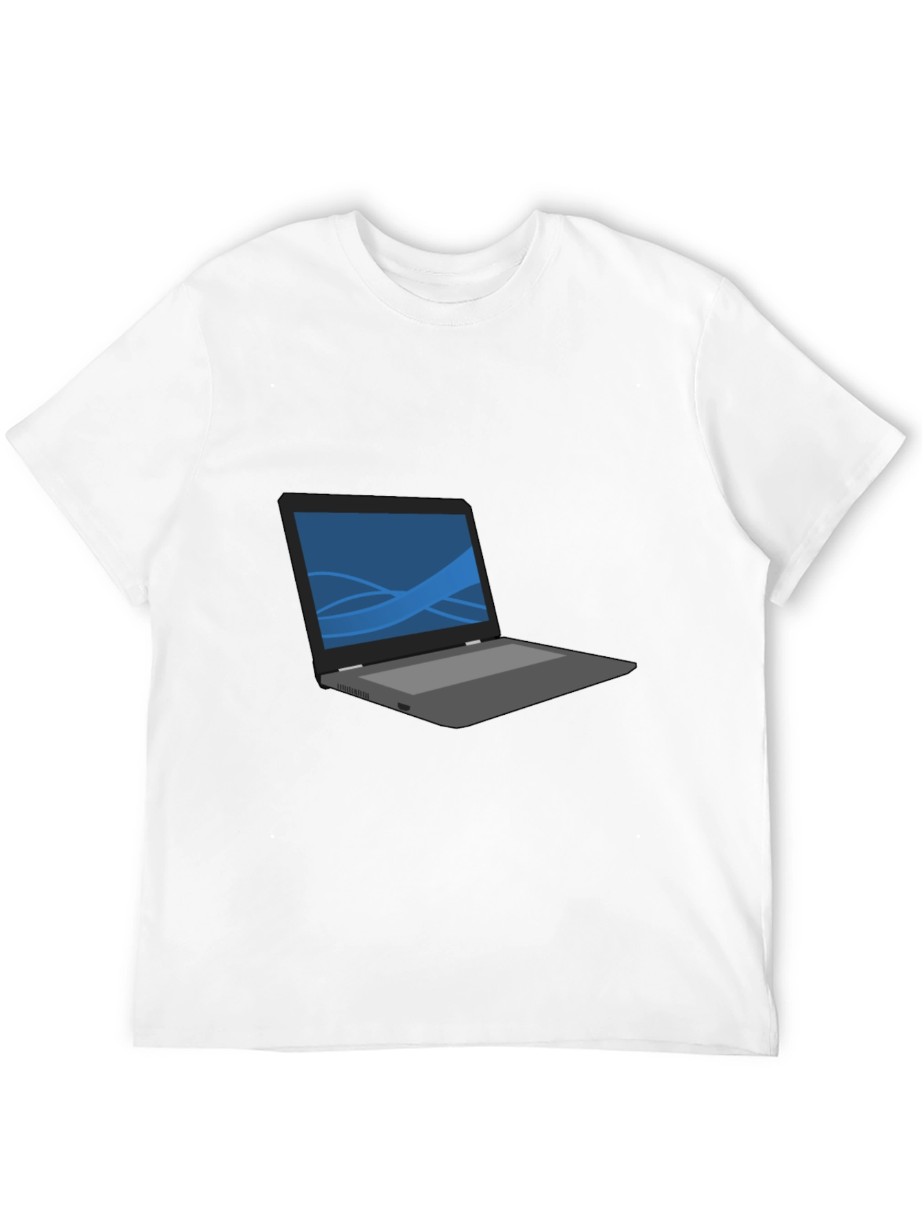 Laptop Graphic T-Shirt - Casual Style