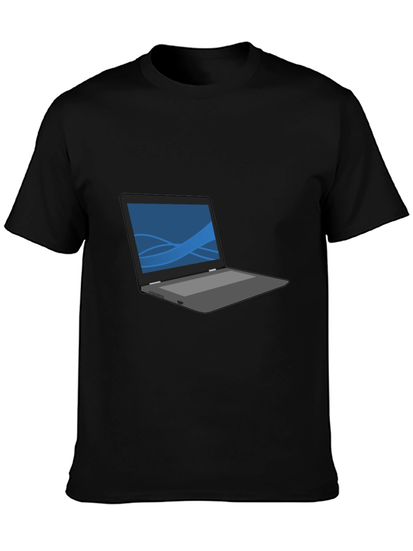 Laptop Graphic T-Shirt - Casual Style