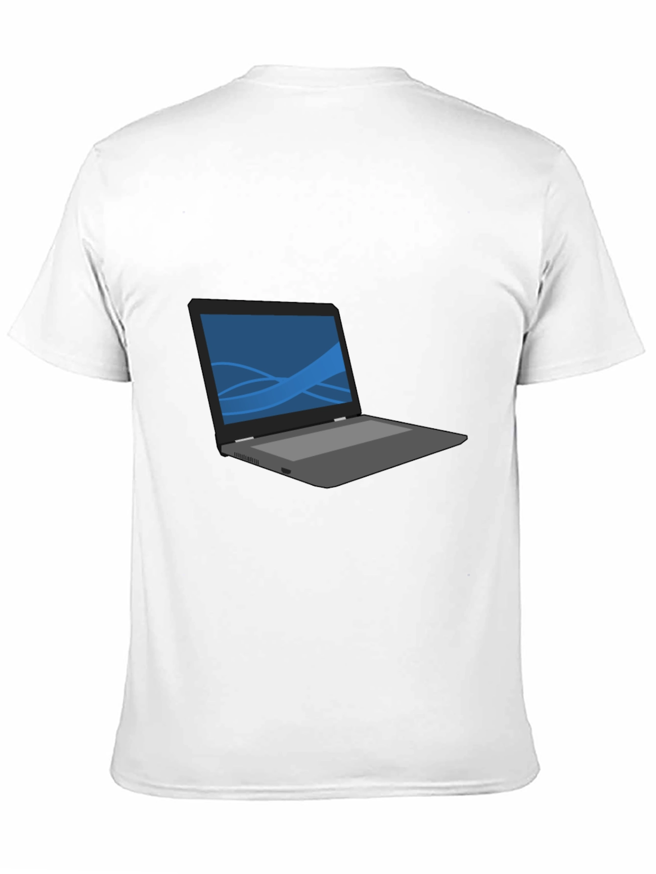 Laptop Graphic T-Shirt - Casual Style