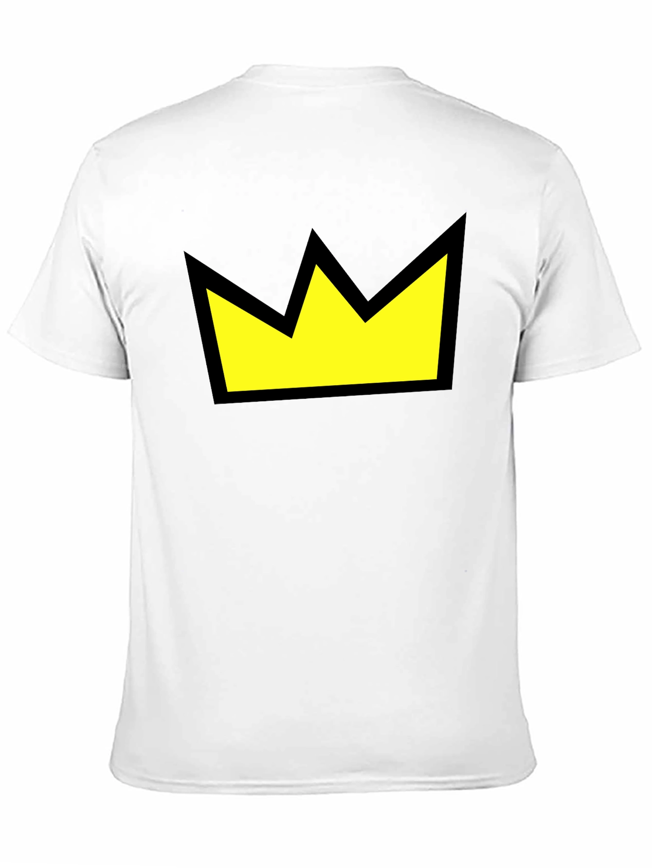 Crown Graphic Tee - Black Cotton Casual Wear