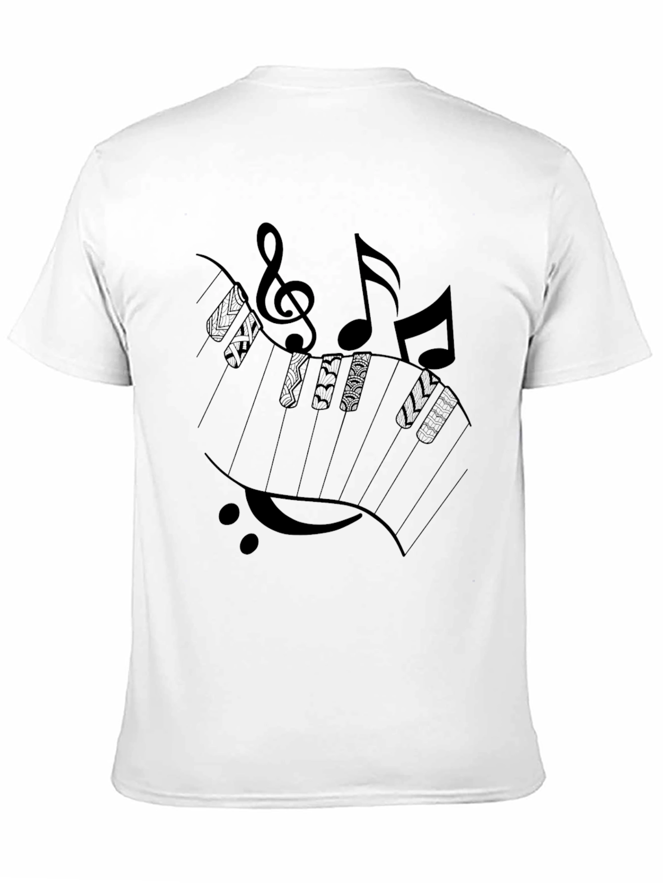 Musical Piano Keys Graphic T-Shirt