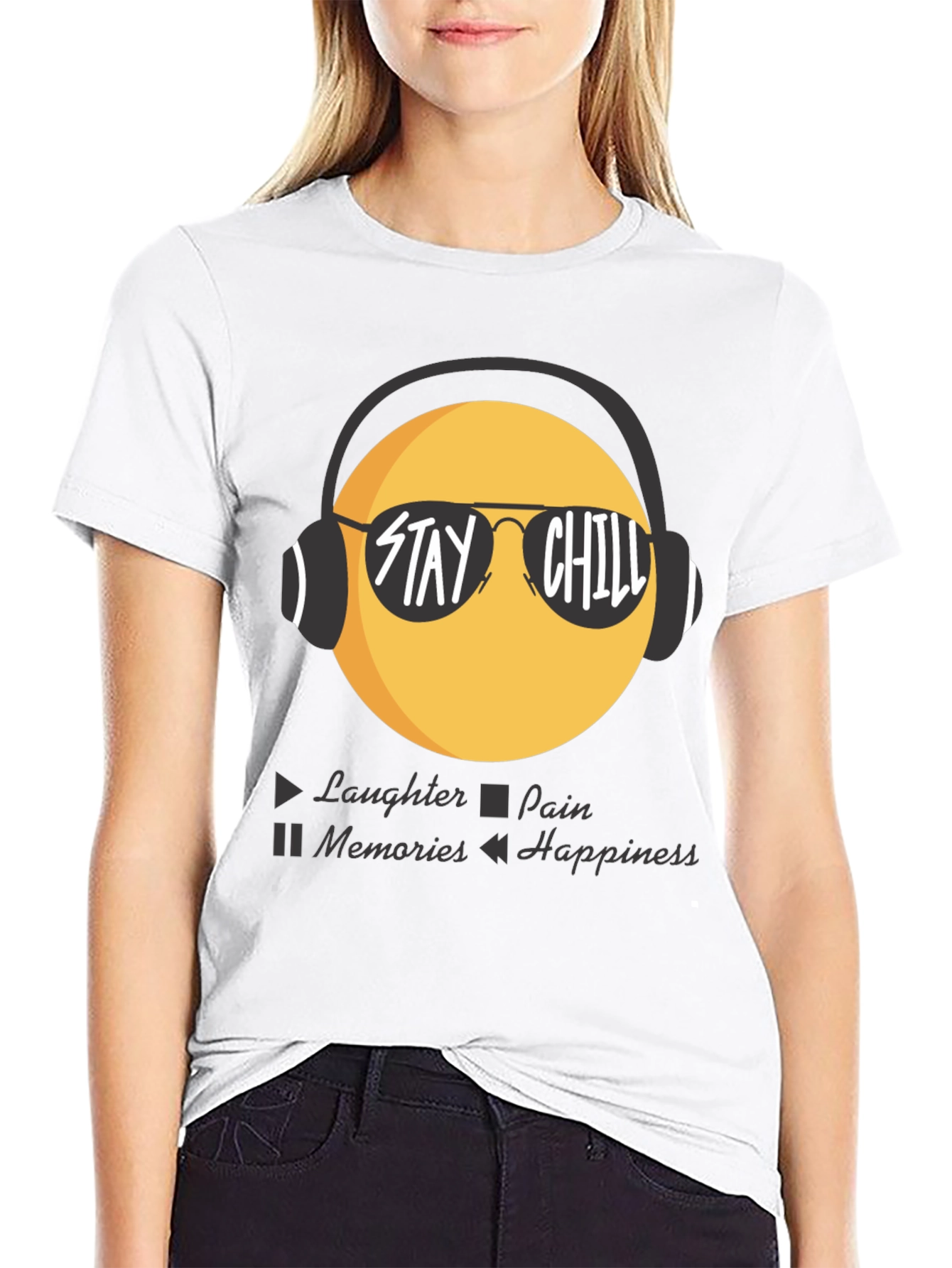 Stay Chill Emoji T-Shirt - Laughter Happiness