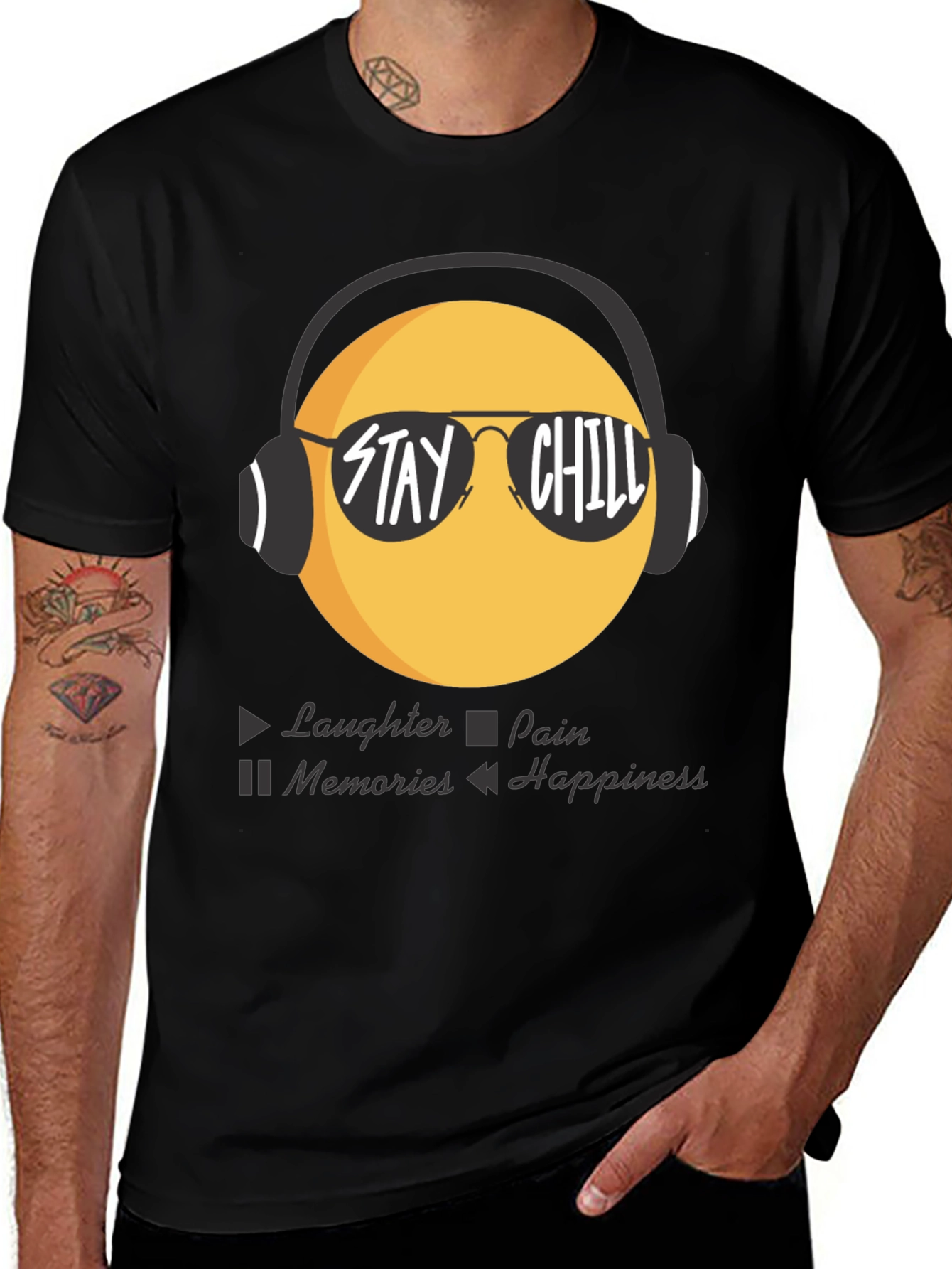 Stay Chill Emoji T-Shirt - Laughter Happiness