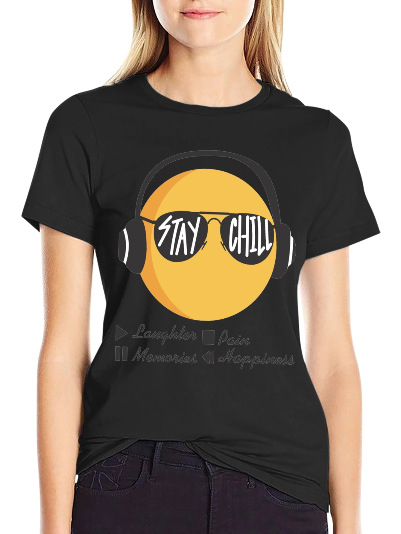 Stay Chill Emoji T-Shirt - Laughter Happiness