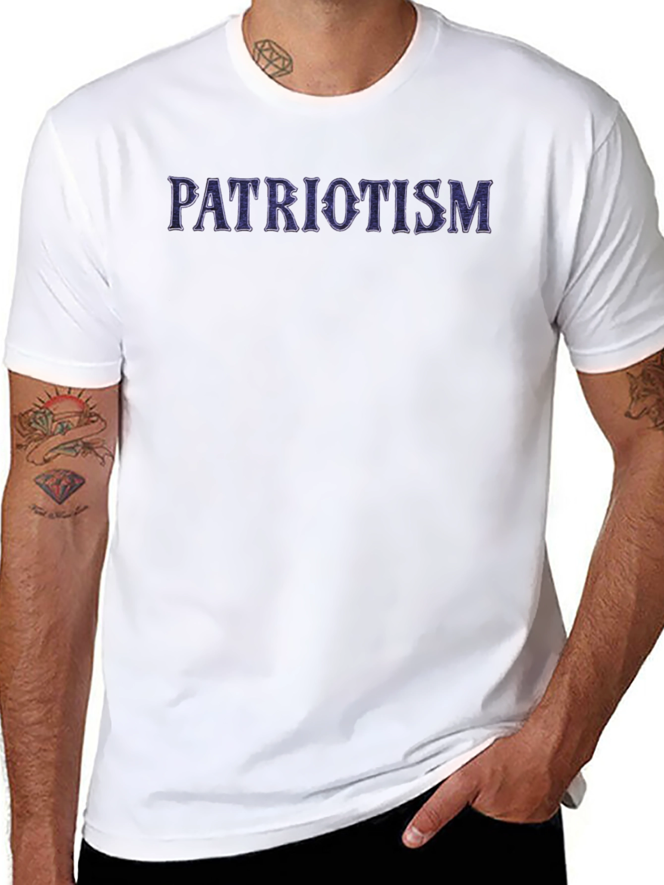 Patriotism Graphic Print T-Shirt