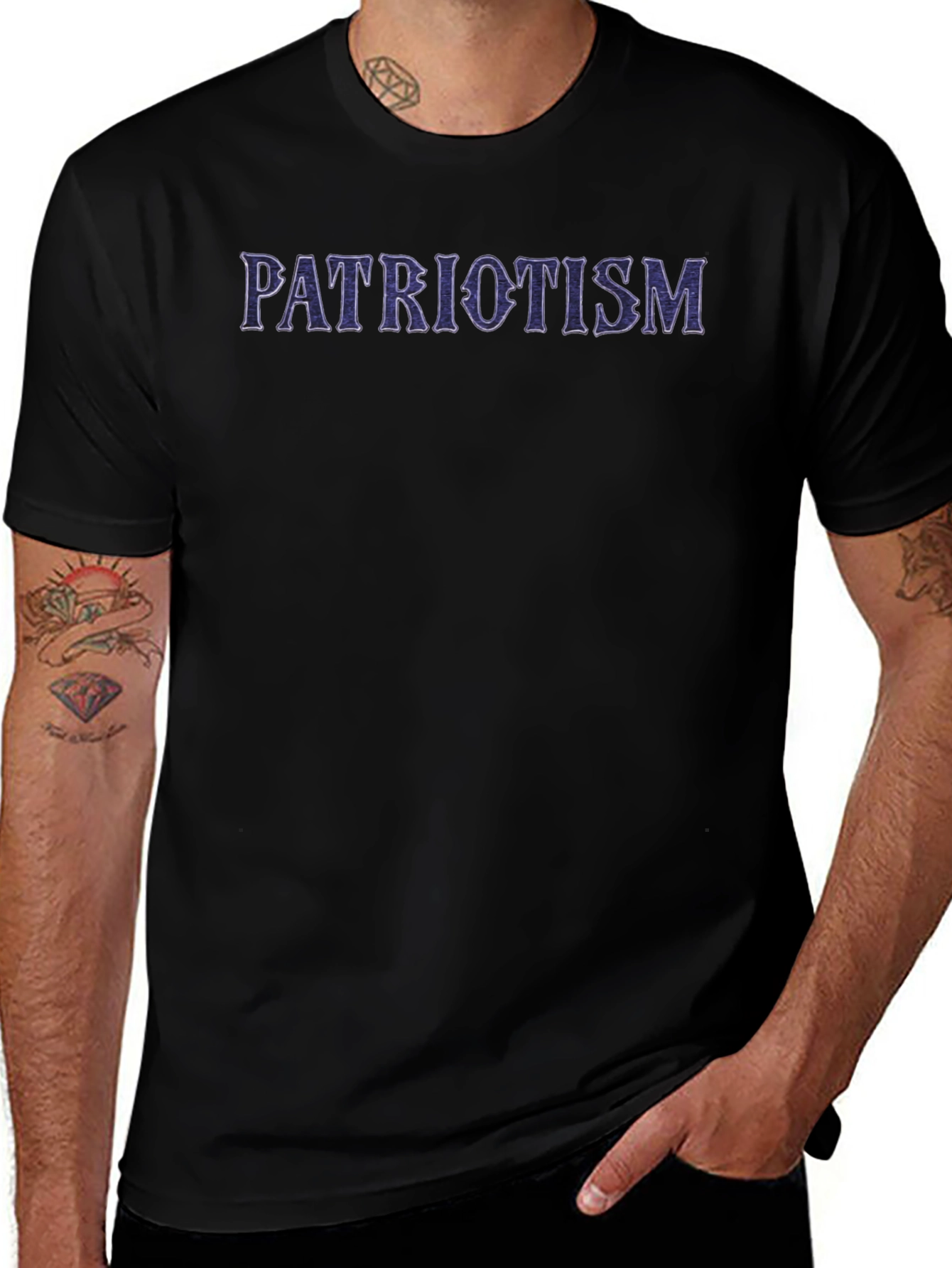 Patriotism Graphic Print T-Shirt