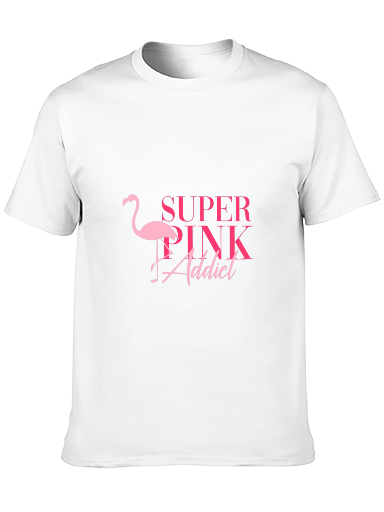Super Pink Addict Black T-Shirt