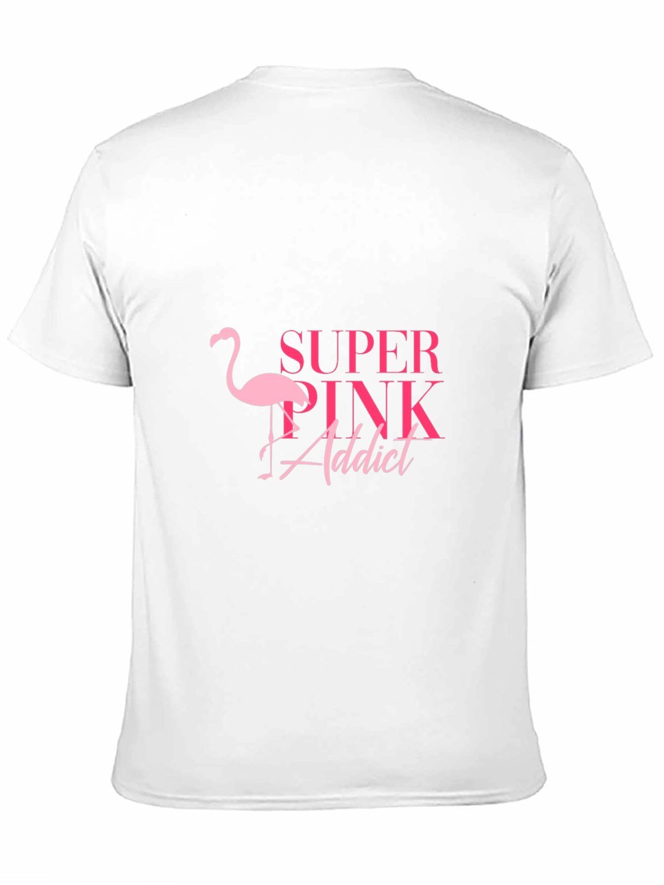 Super Pink Addict Black T-Shirt