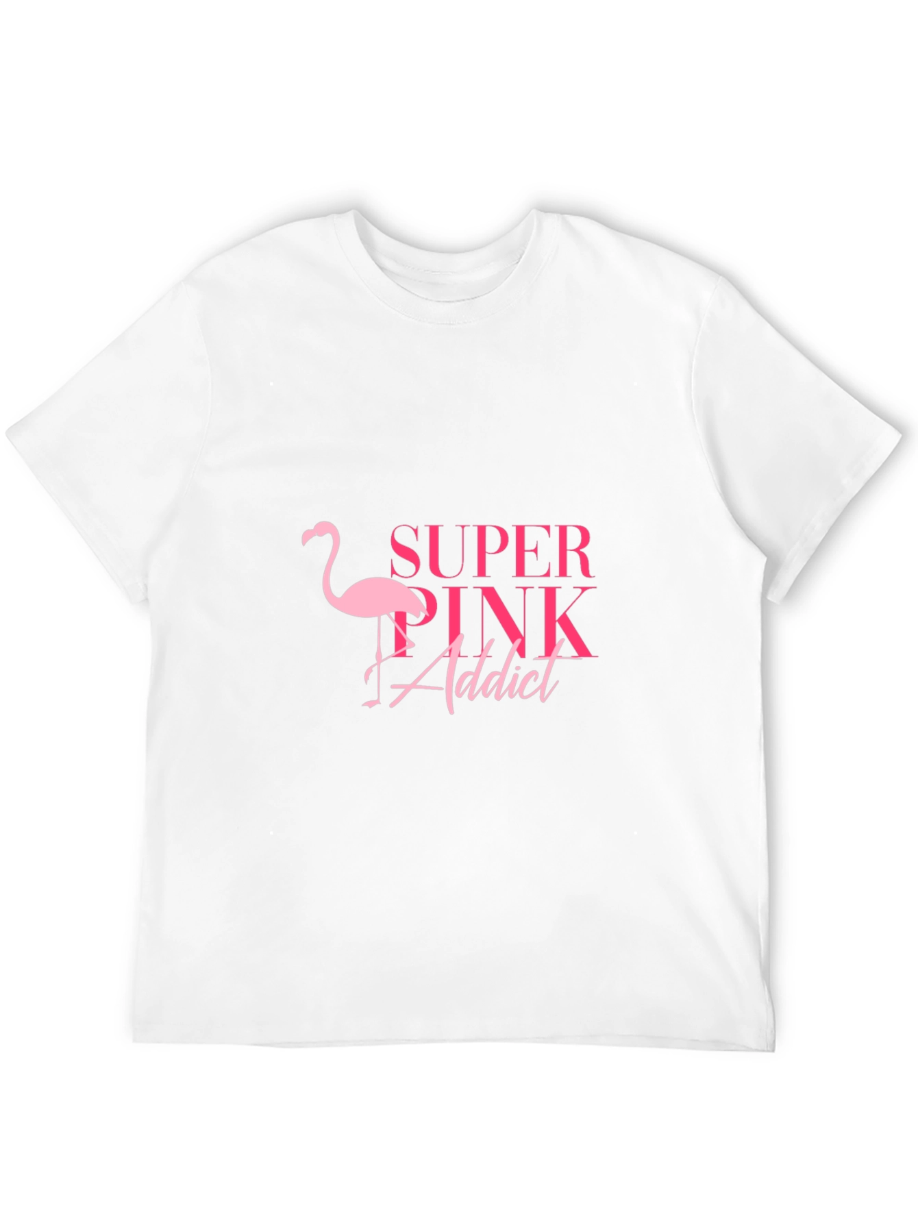 Super Pink Addict Black T-Shirt