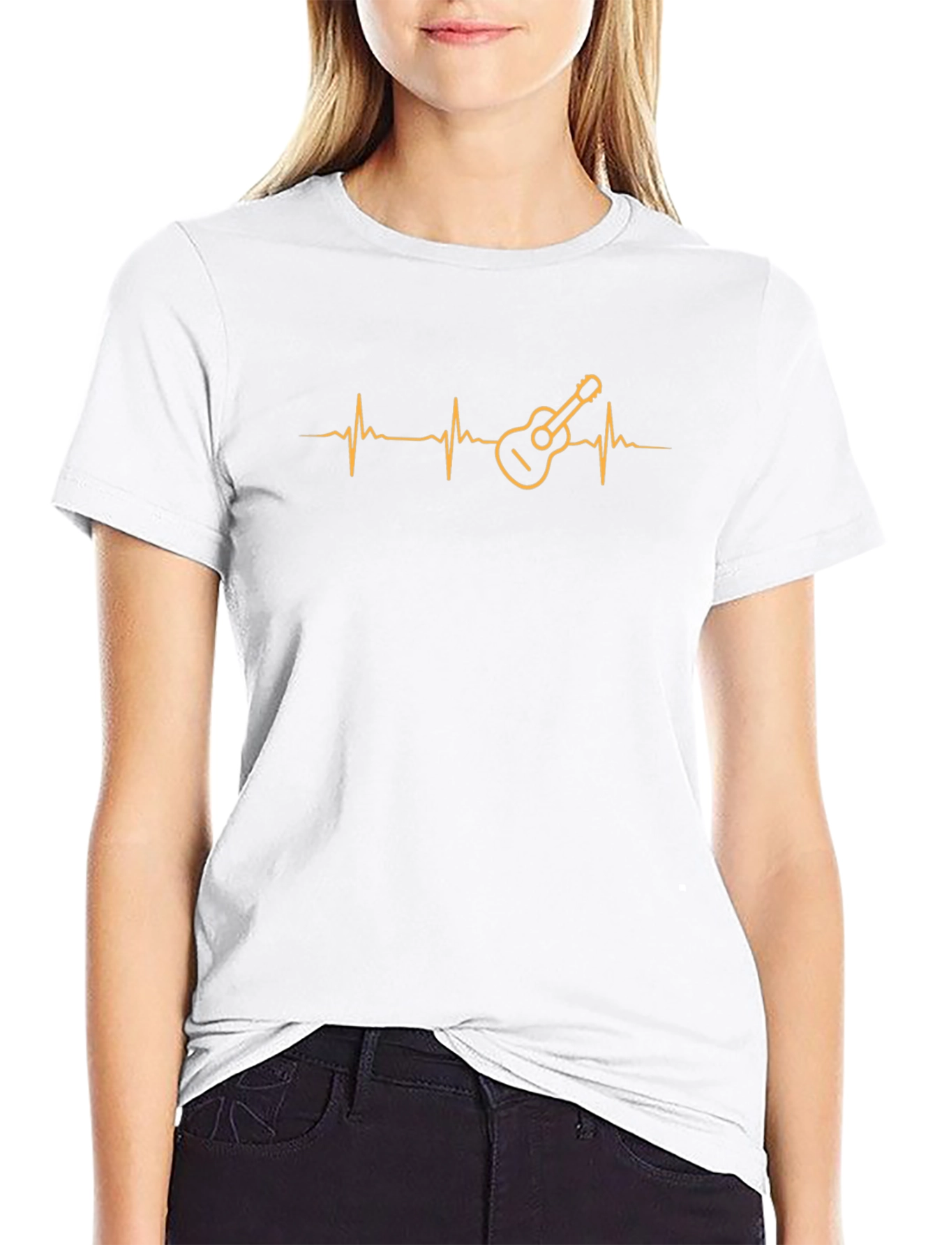 Guitar Heartbeat T-Shirt - Music Lover Tee