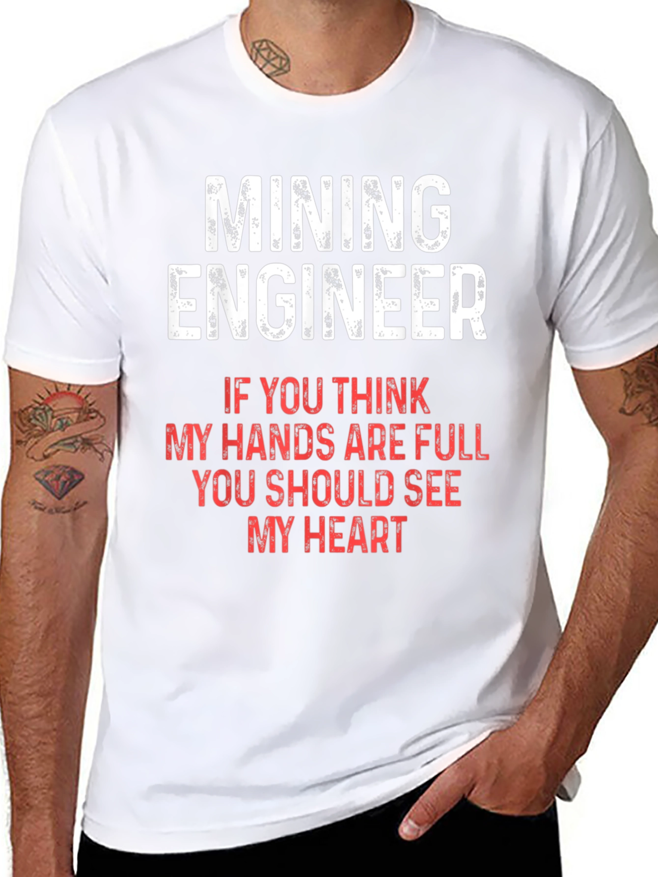 Mining Engineer T-Shirt - Full Hands Full Heart