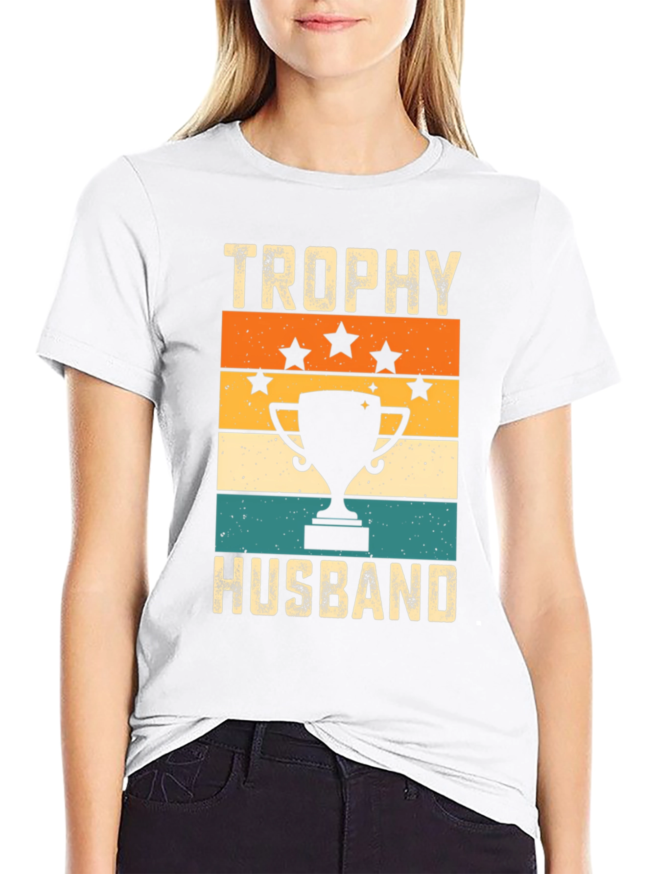 Trophy Husband Graphic Tee - Retro Style