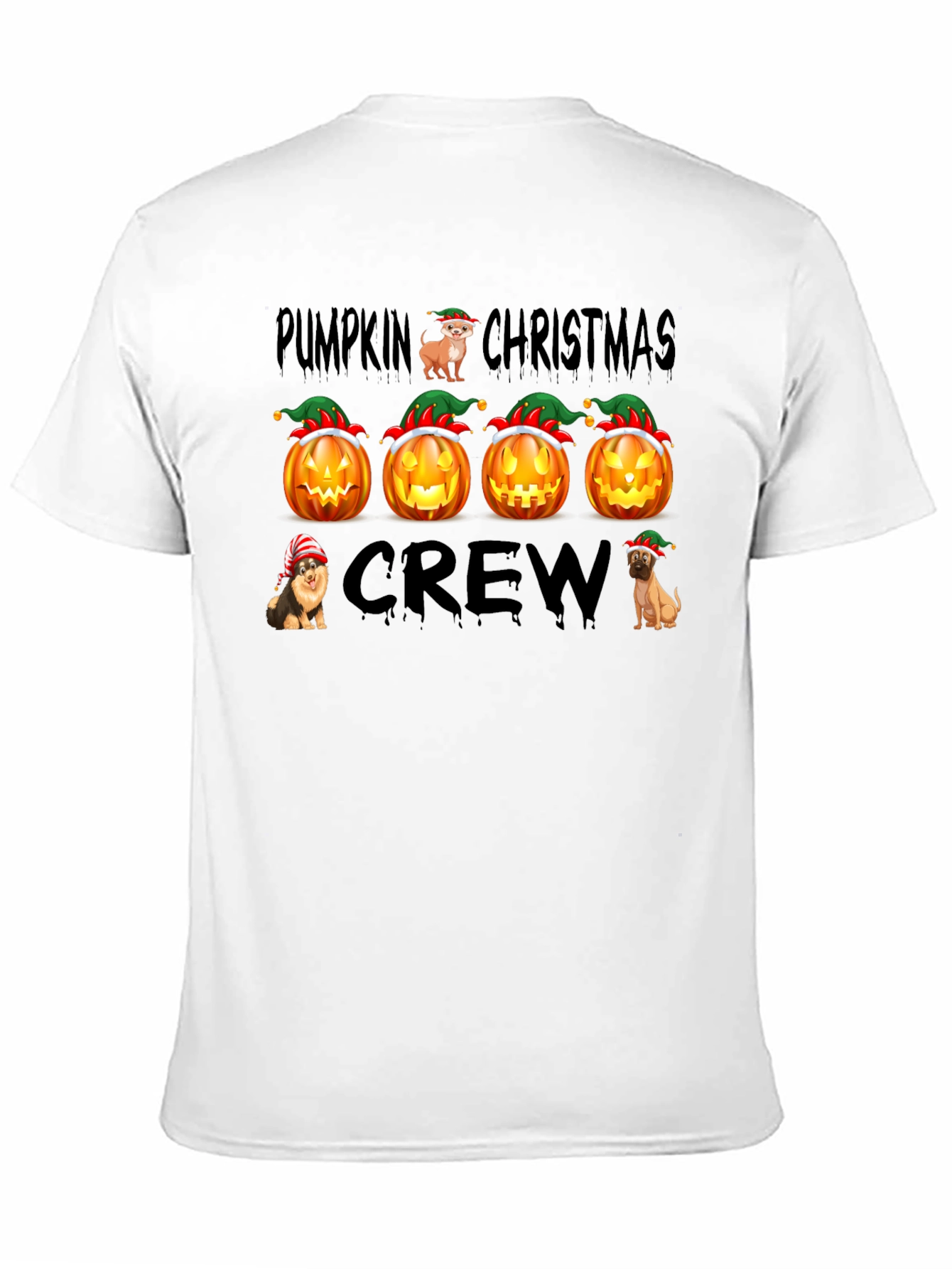 Pumpkin Christmas Crew T-Shirt