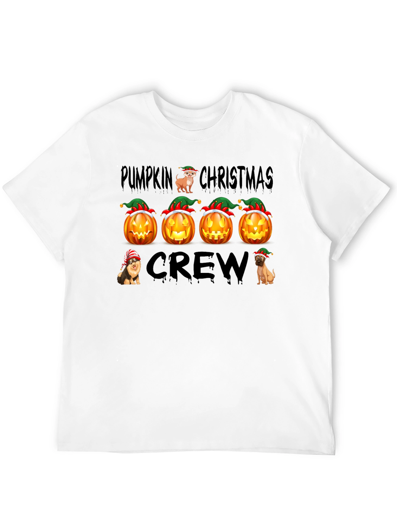 Pumpkin Christmas Crew T-Shirt