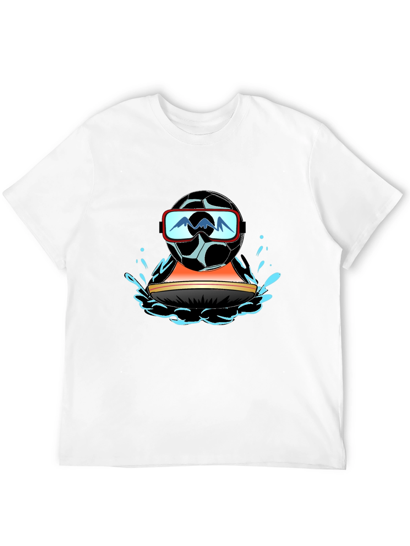 Cool Soccer Ball Water Sports T-Shirt