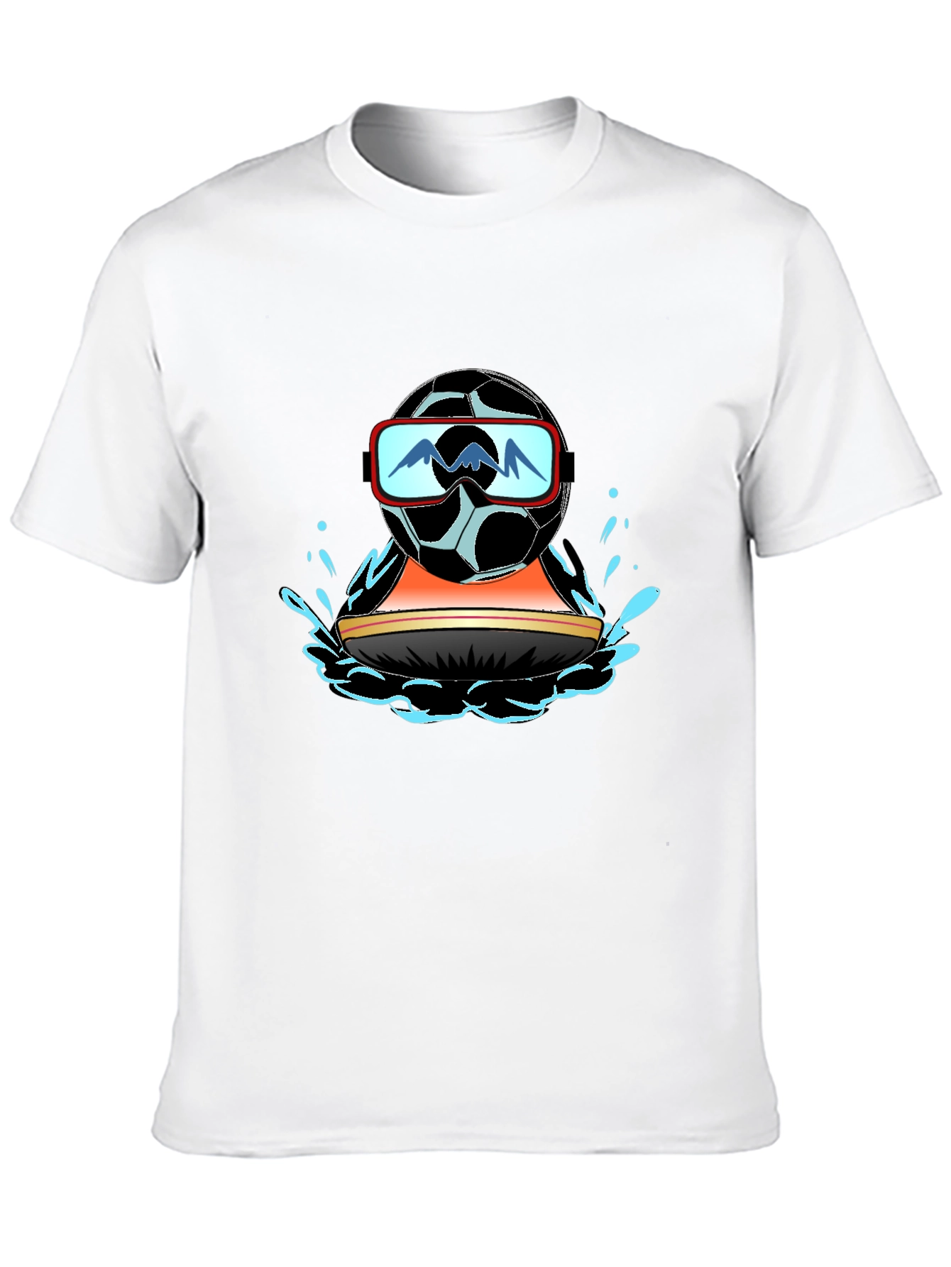Cool Soccer Ball Water Sports T-Shirt