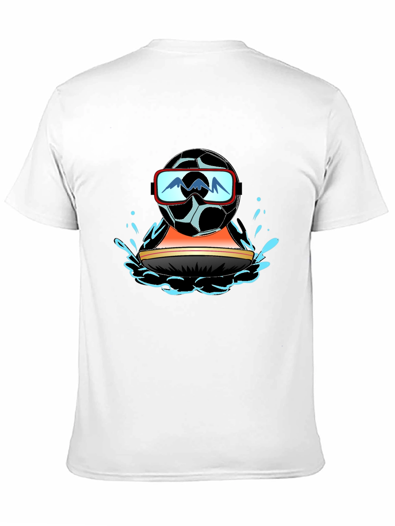 Cool Soccer Ball Water Sports T-Shirt