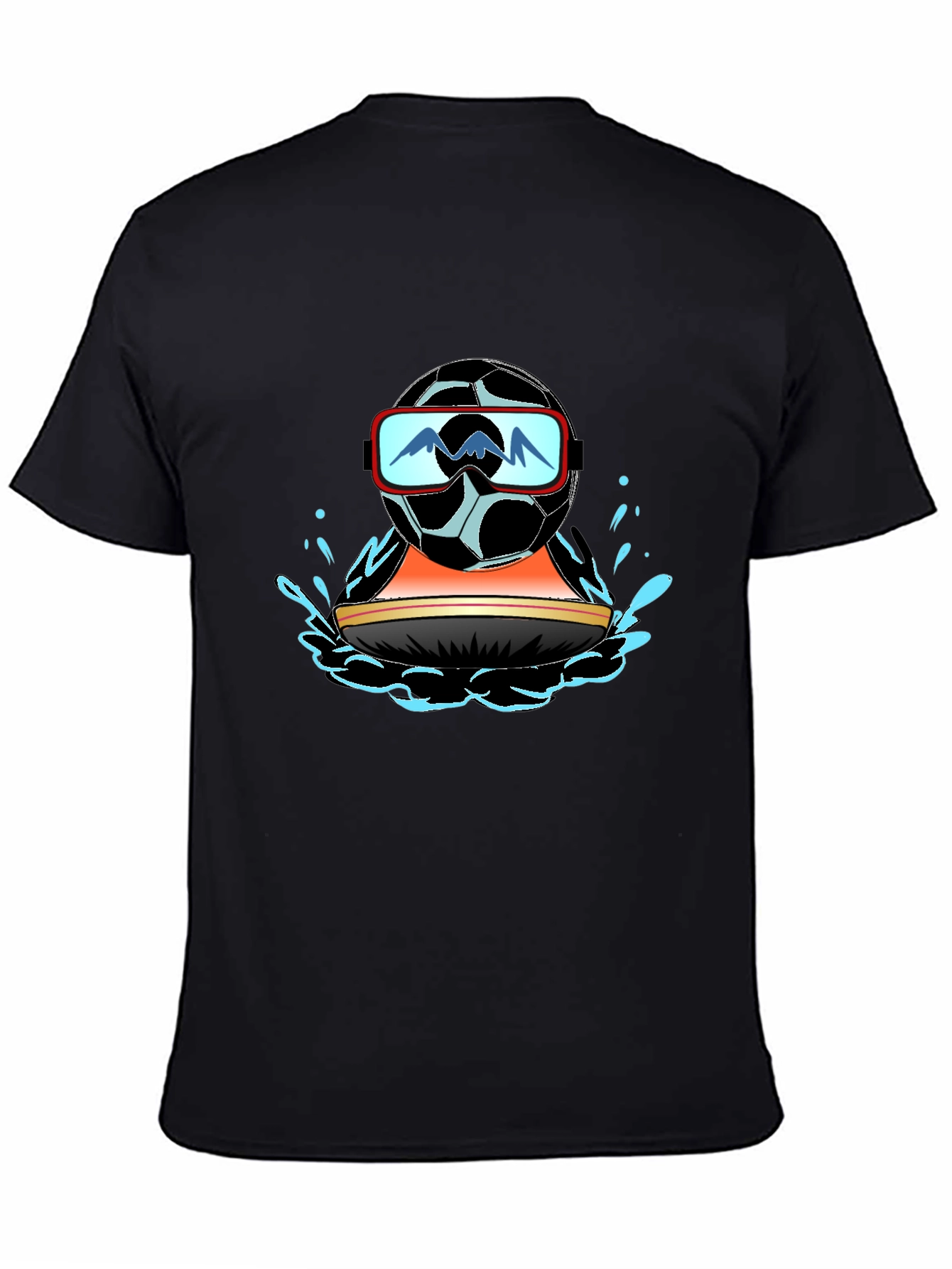 Cool Soccer Ball Water Sports T-Shirt
