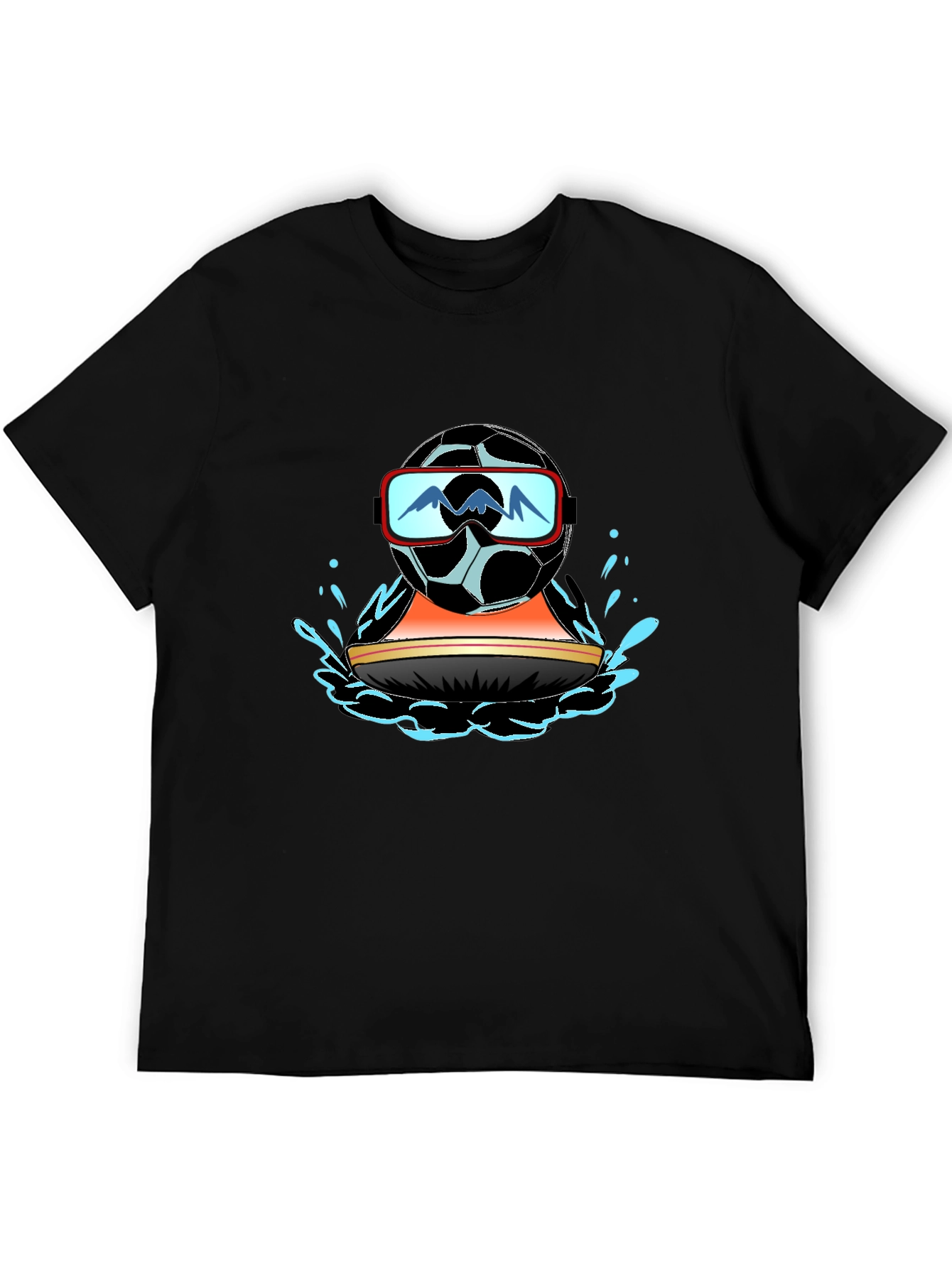 Cool Soccer Ball Water Sports T-Shirt