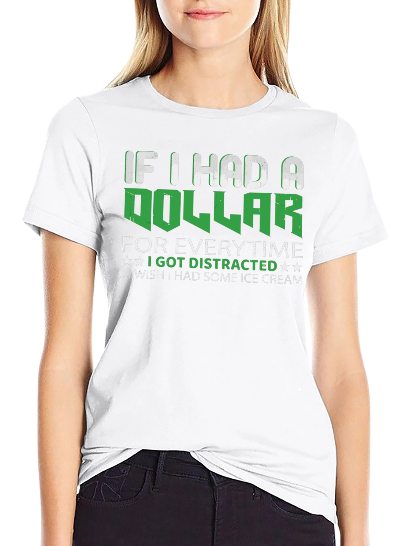 Funny Distracted Ice Cream T-Shirt