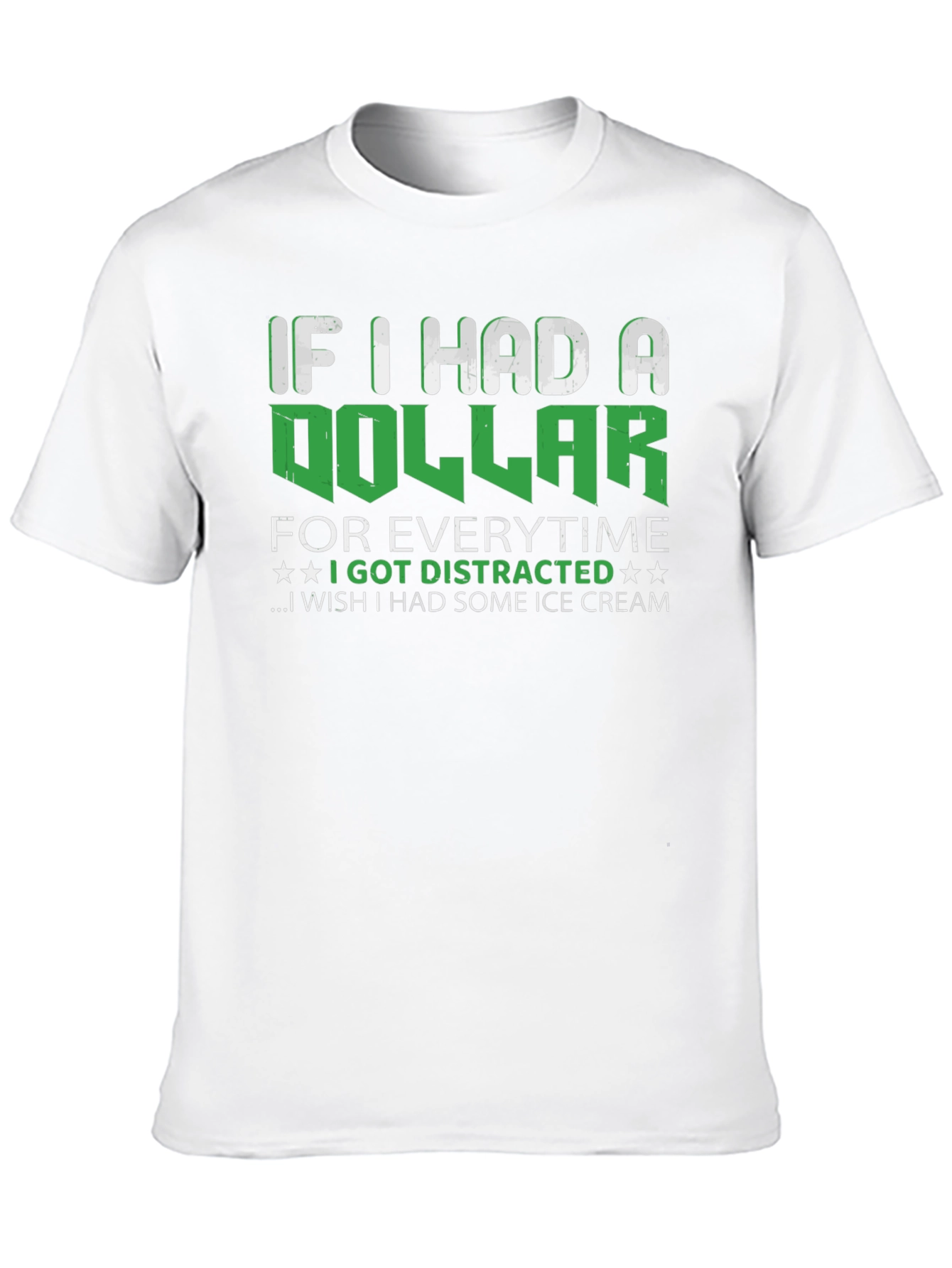 Funny Distracted Ice Cream T-Shirt