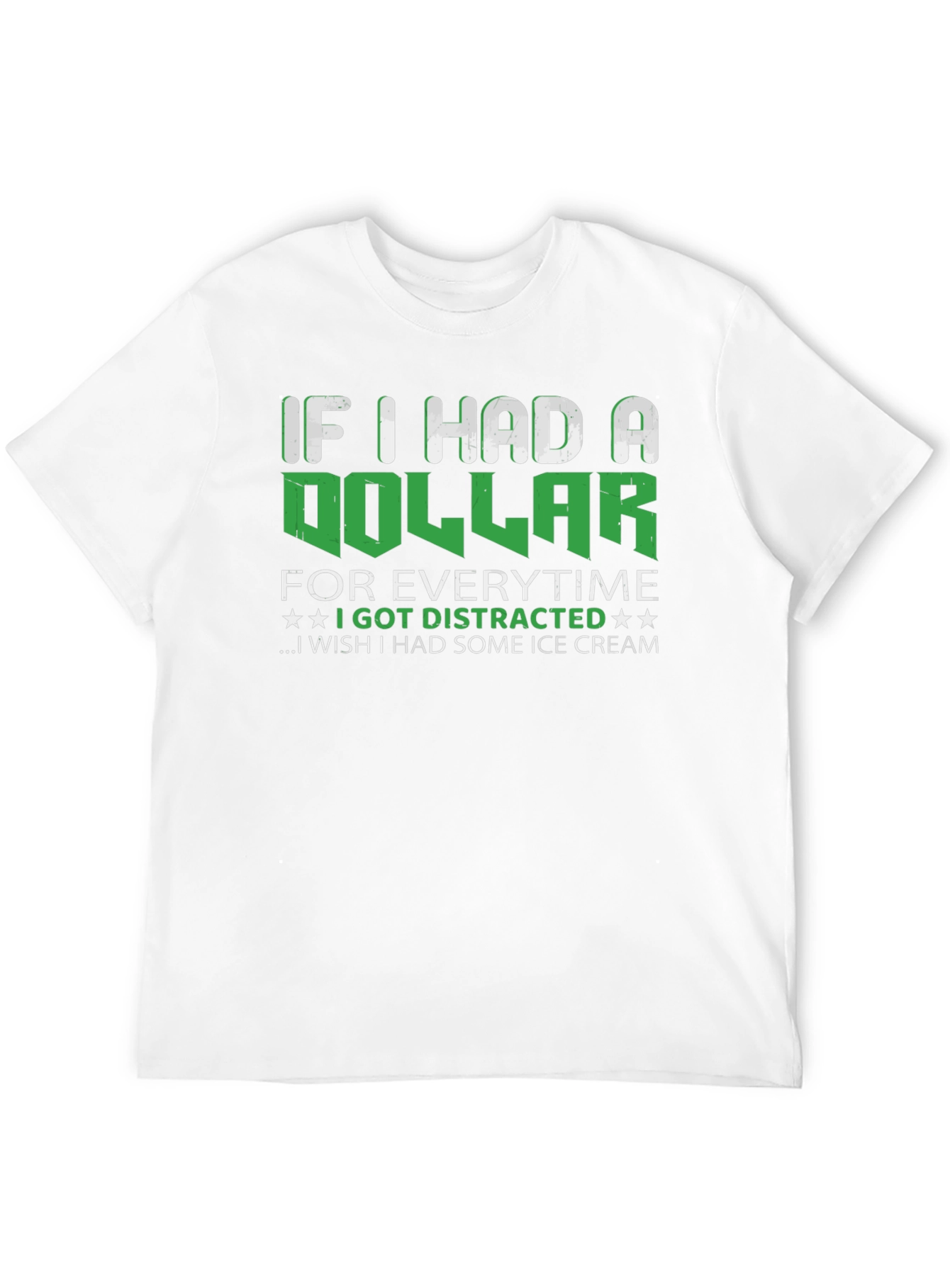 Funny Distracted Ice Cream T-Shirt