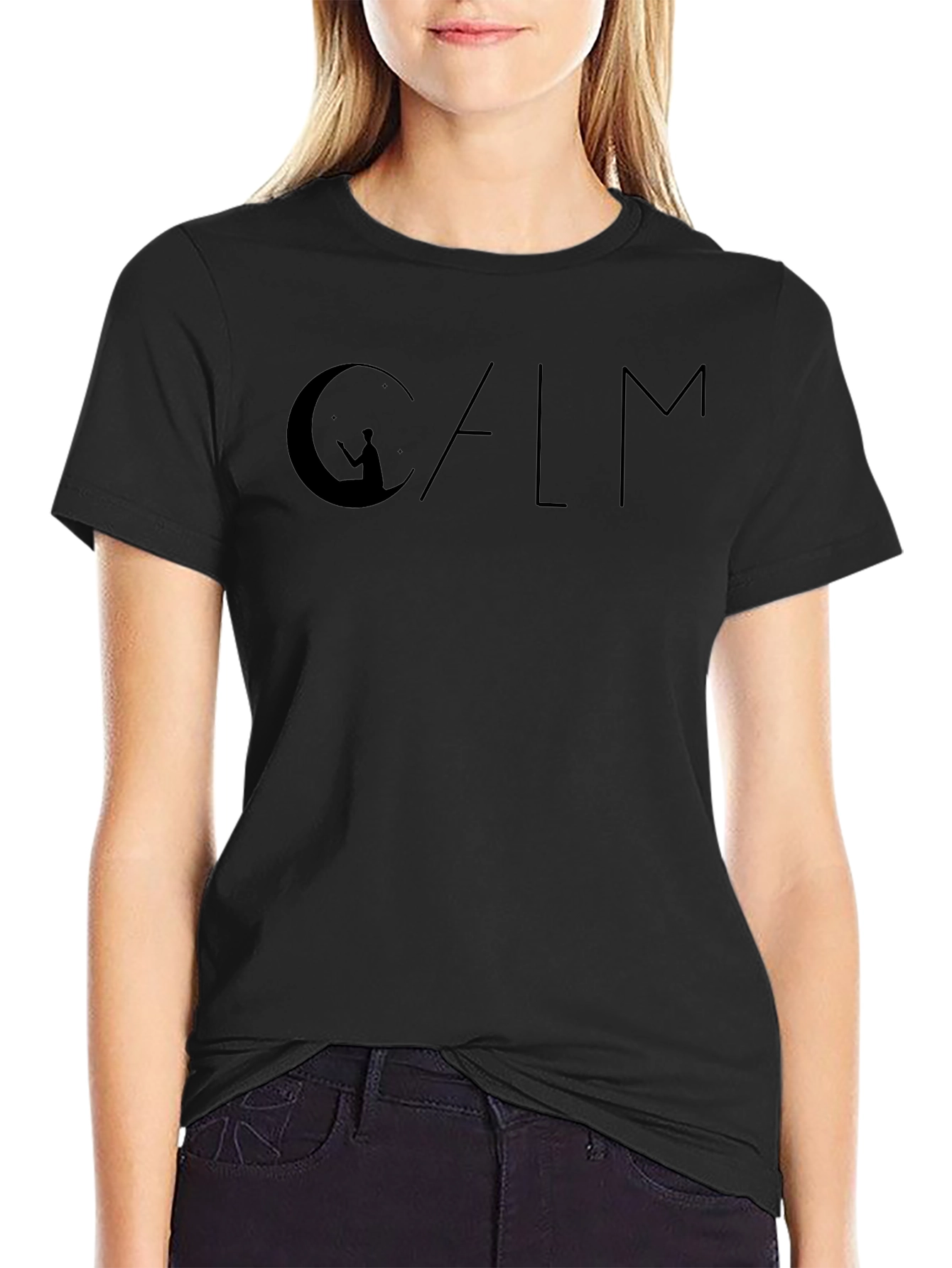 Calm Graphic Print Tee - Relaxed Fit Comfort