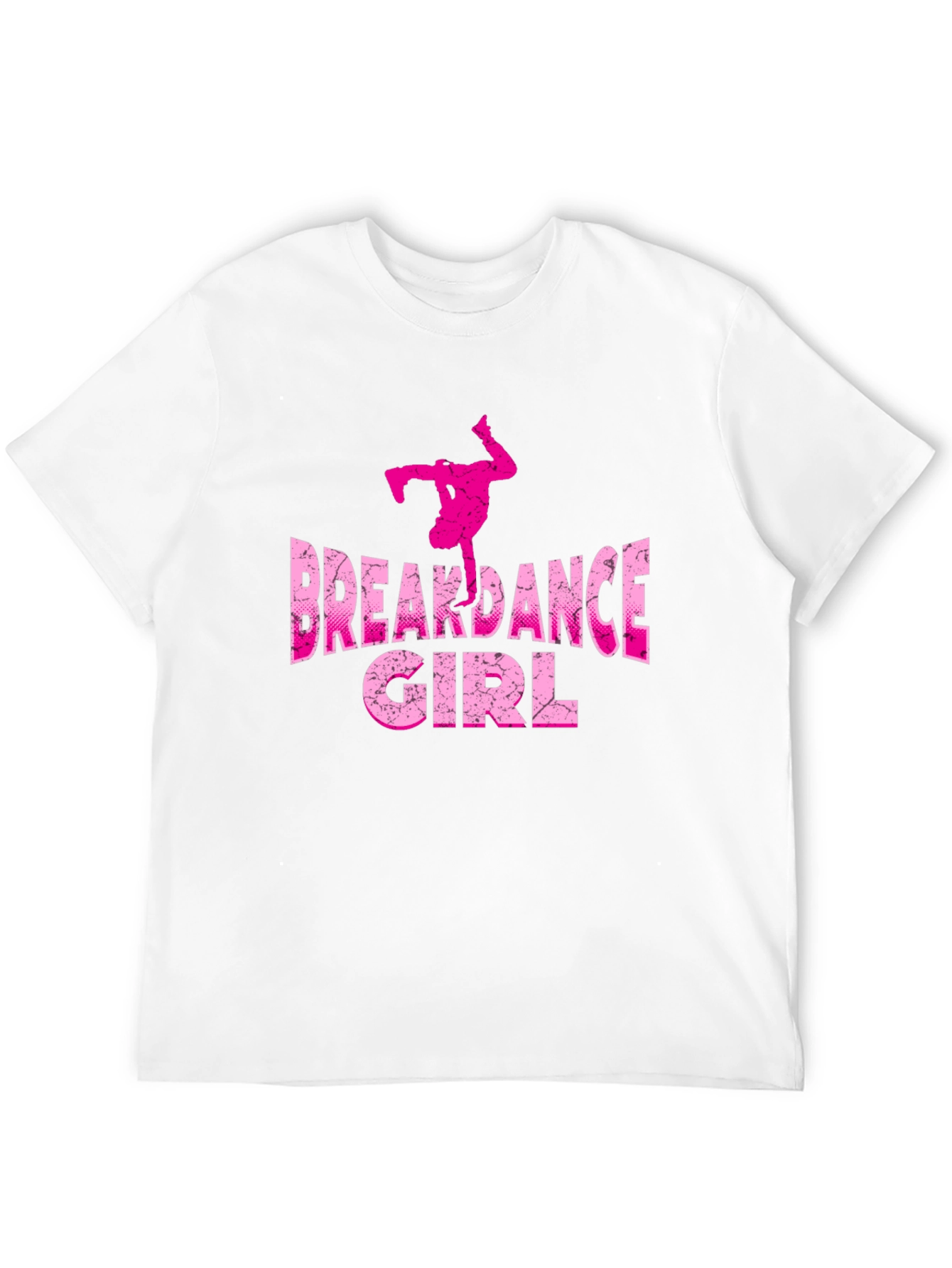 Breakdance Girl Graphic Tee - Black Cotton Shirt