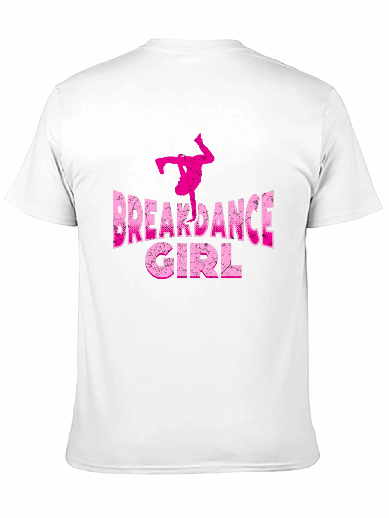 Breakdance Girl Graphic Tee - Black Cotton Shirt