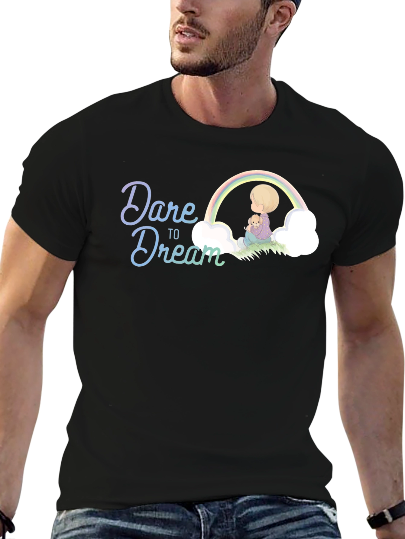 Dare to Dream Graphic Tee - Black
