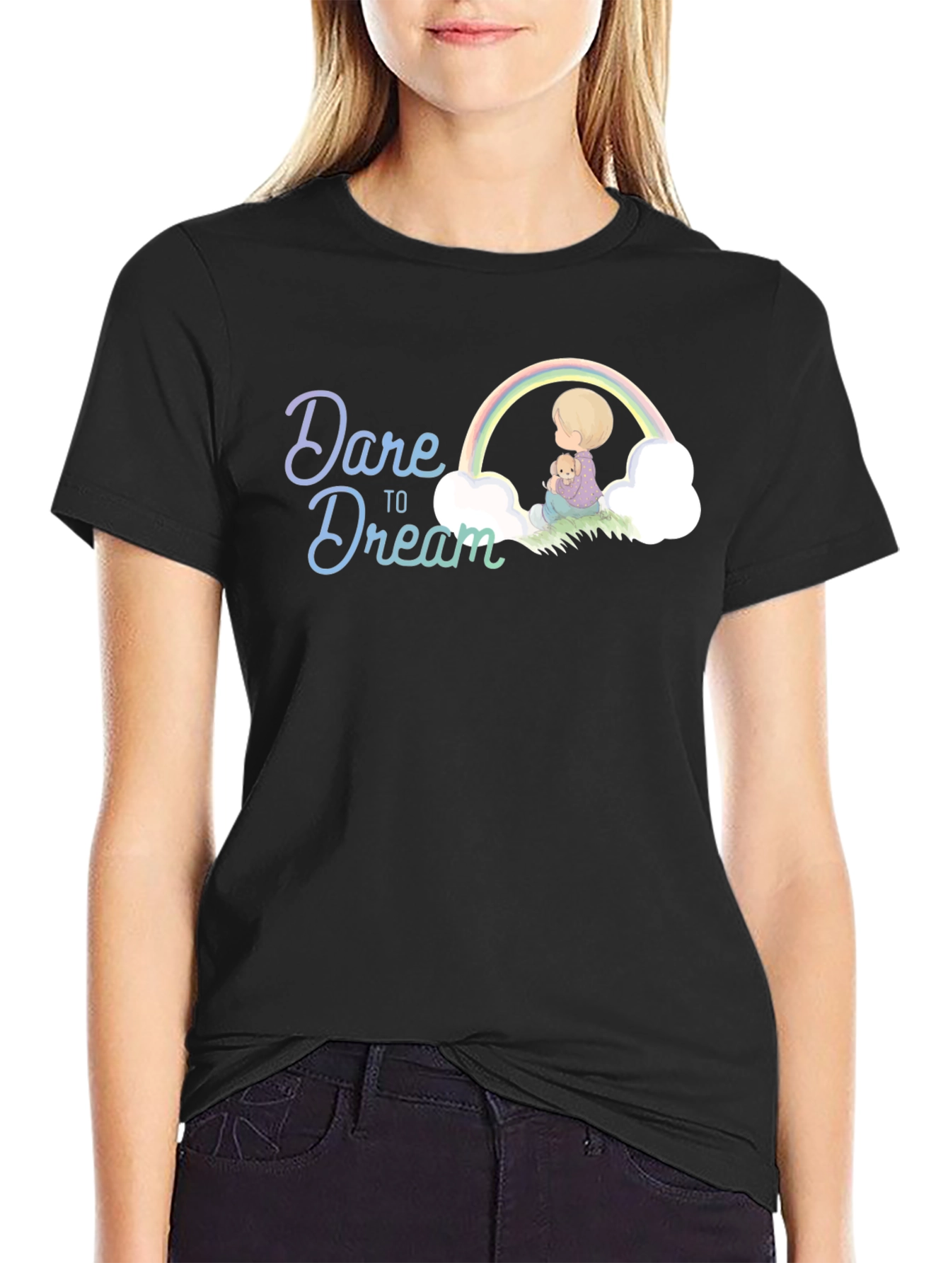 Dare to Dream Graphic Tee - Black