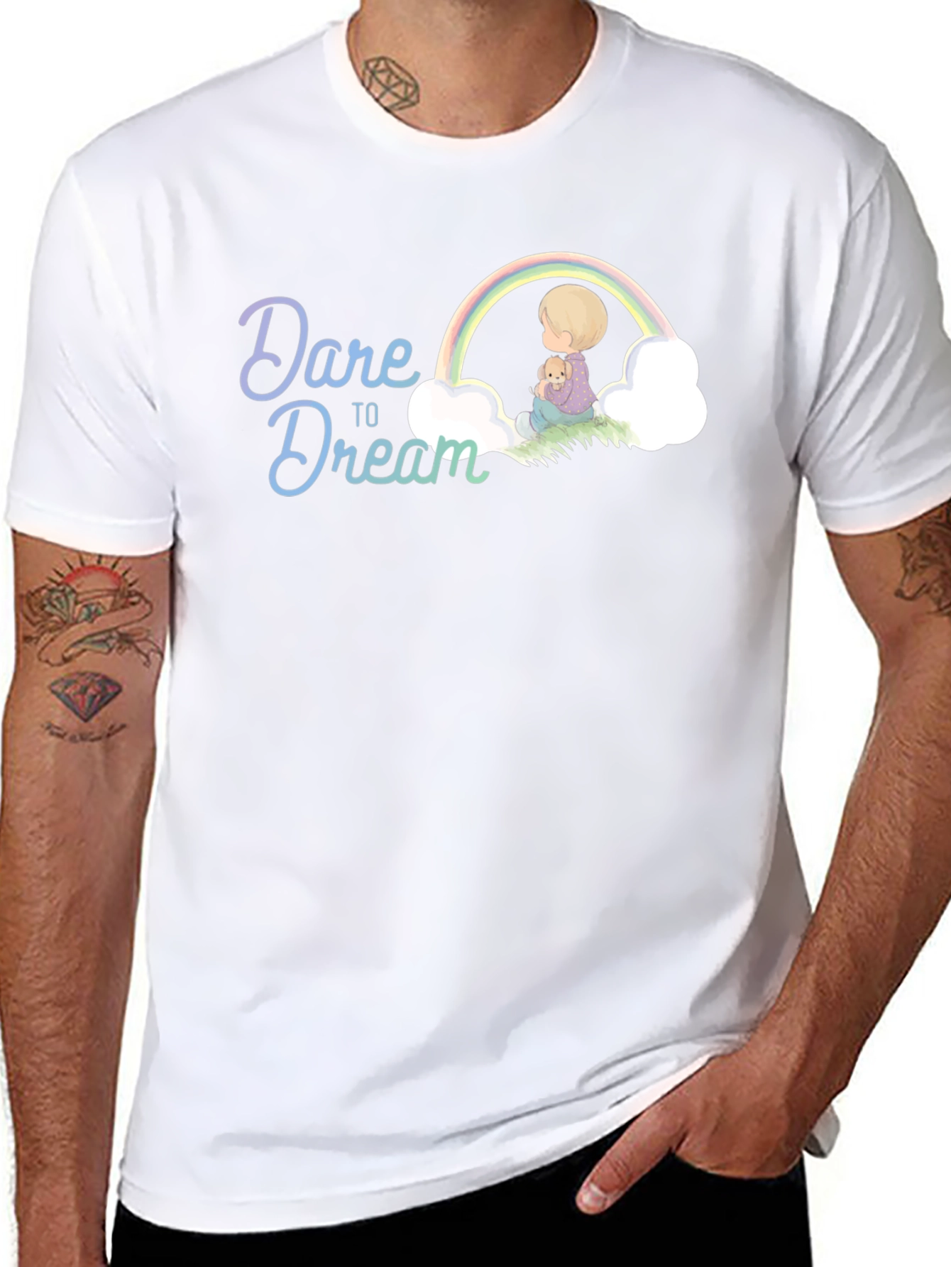 Dare to Dream Graphic Tee - Black