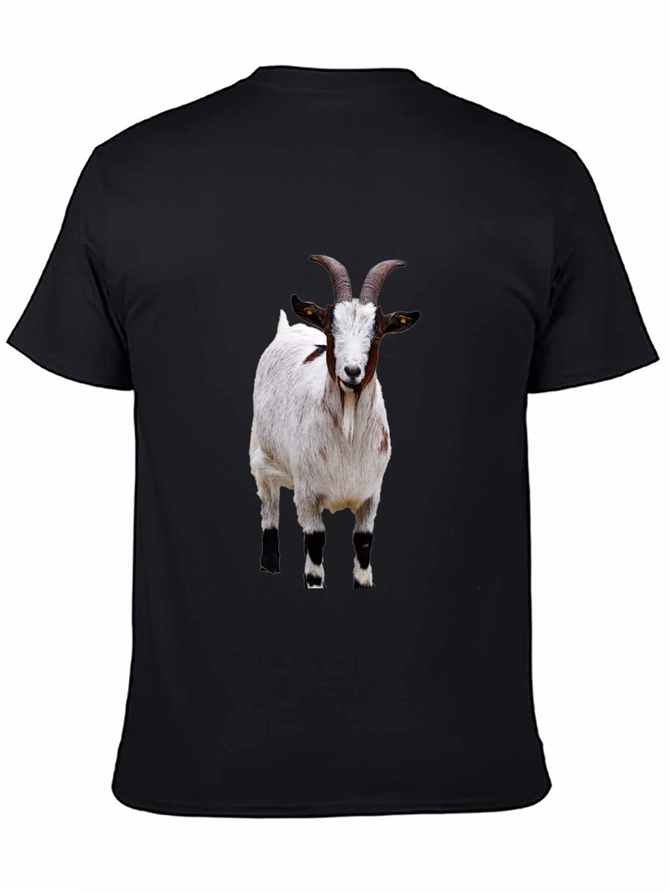 Goat Graphic Tee - Black Cotton T-Shirt