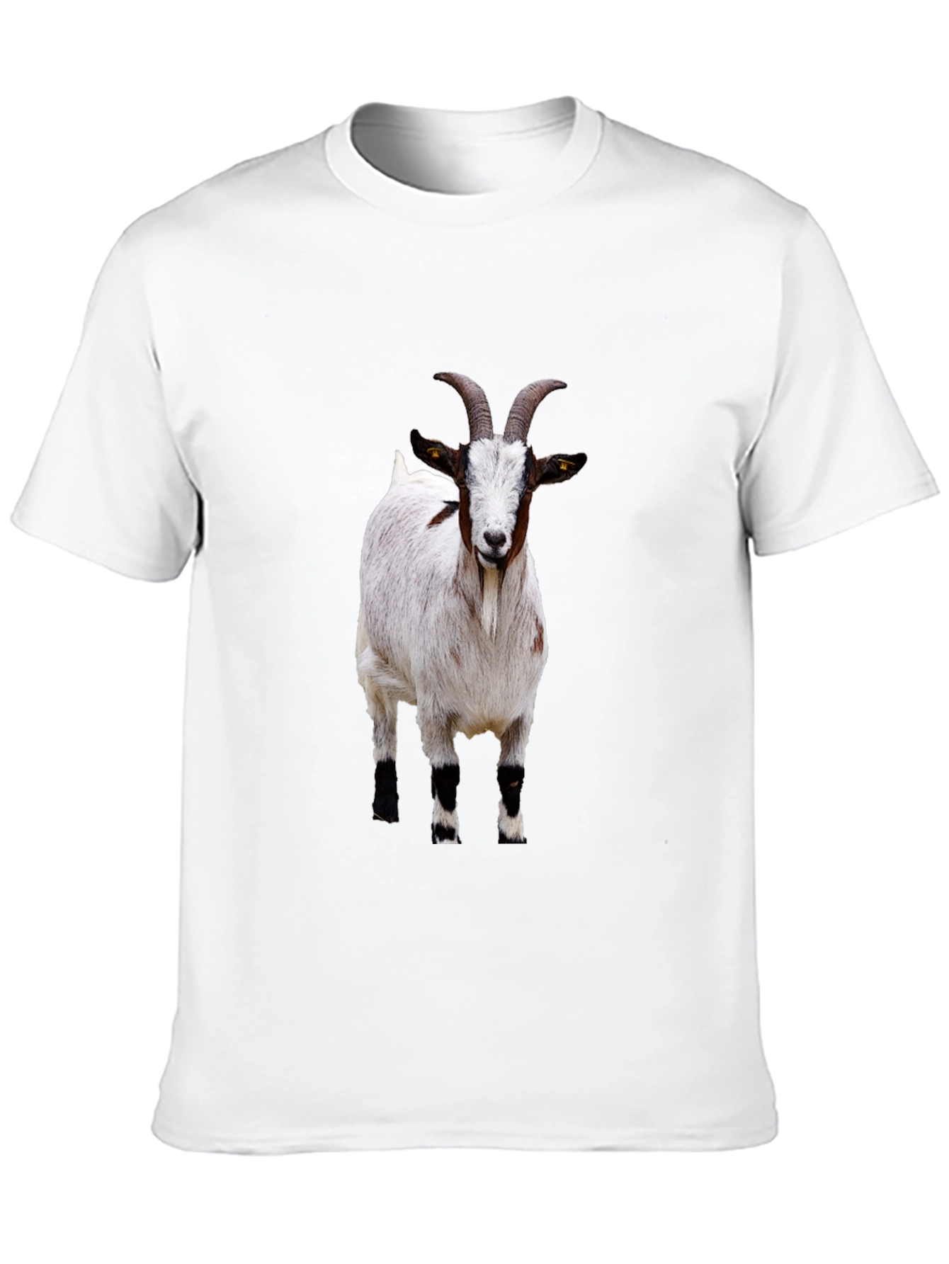 Goat Graphic Tee - Black Cotton T-Shirt
