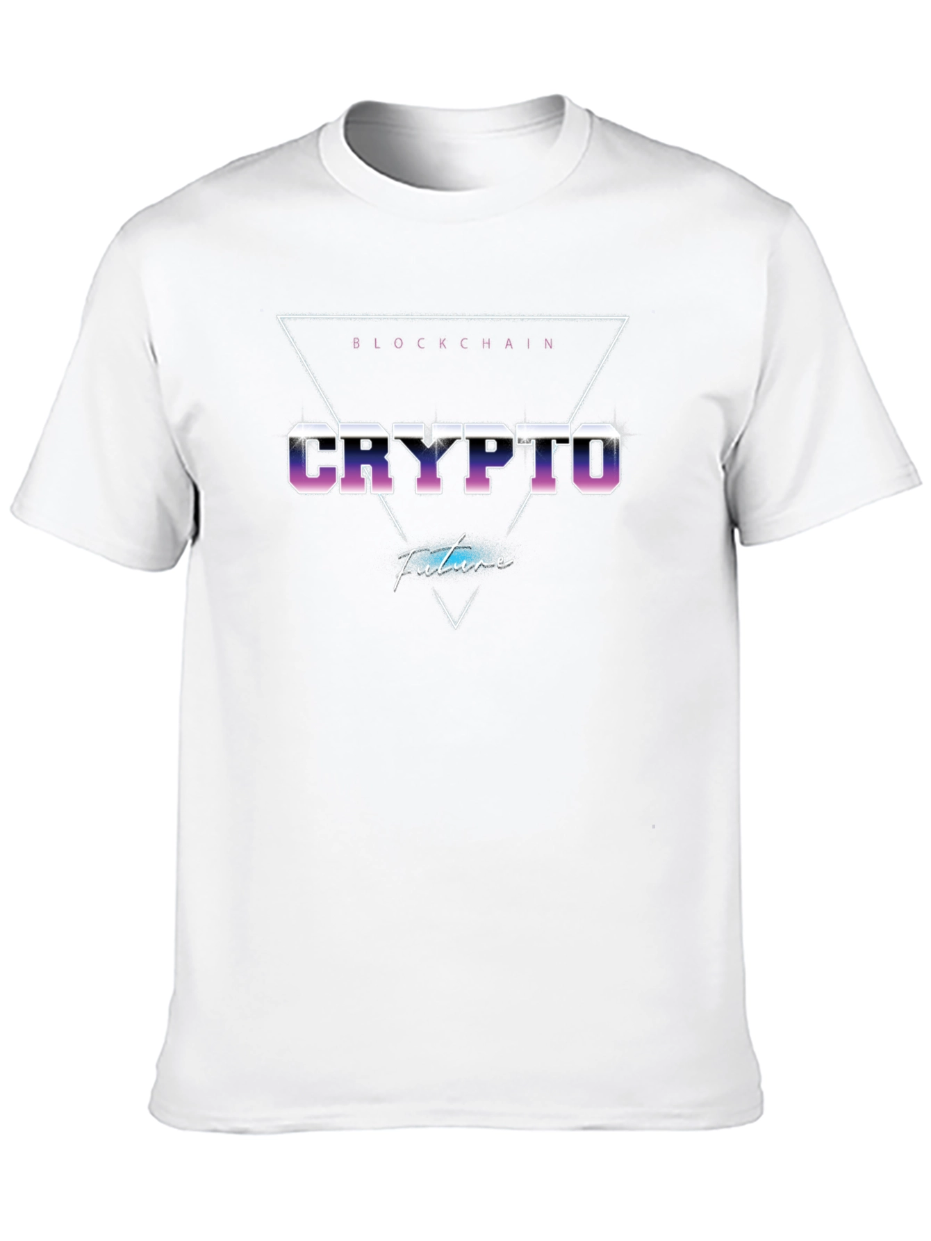 Crypto Blockchain Future Black T-Shirt