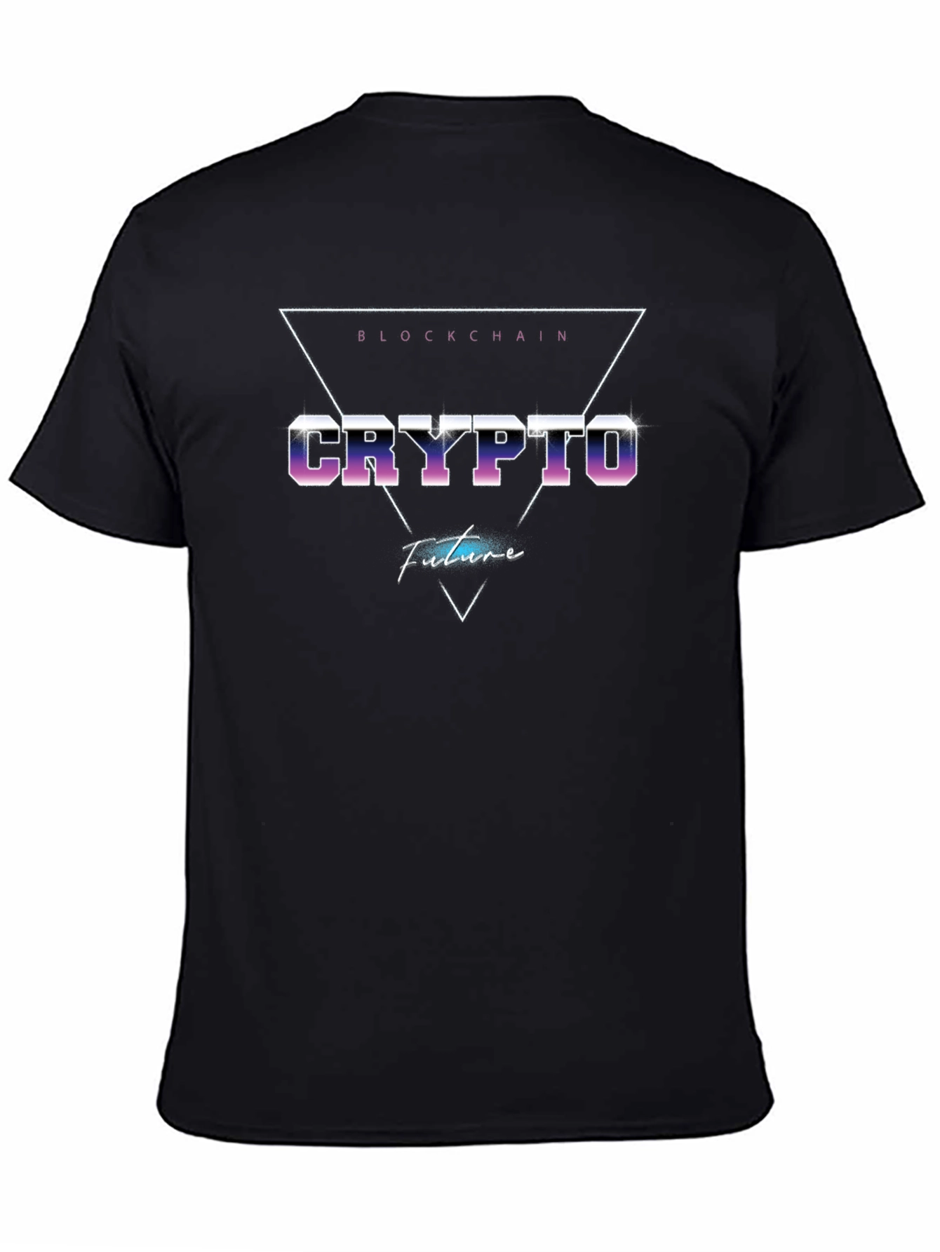 Crypto Blockchain Future Black T-Shirt