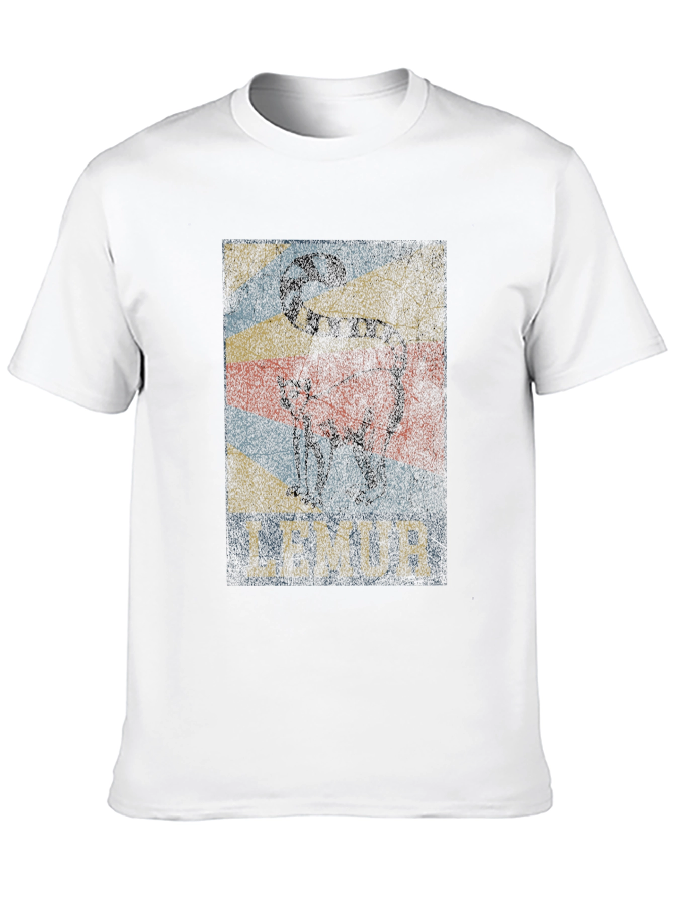 Lemur Graphic Print Black T-Shirt
