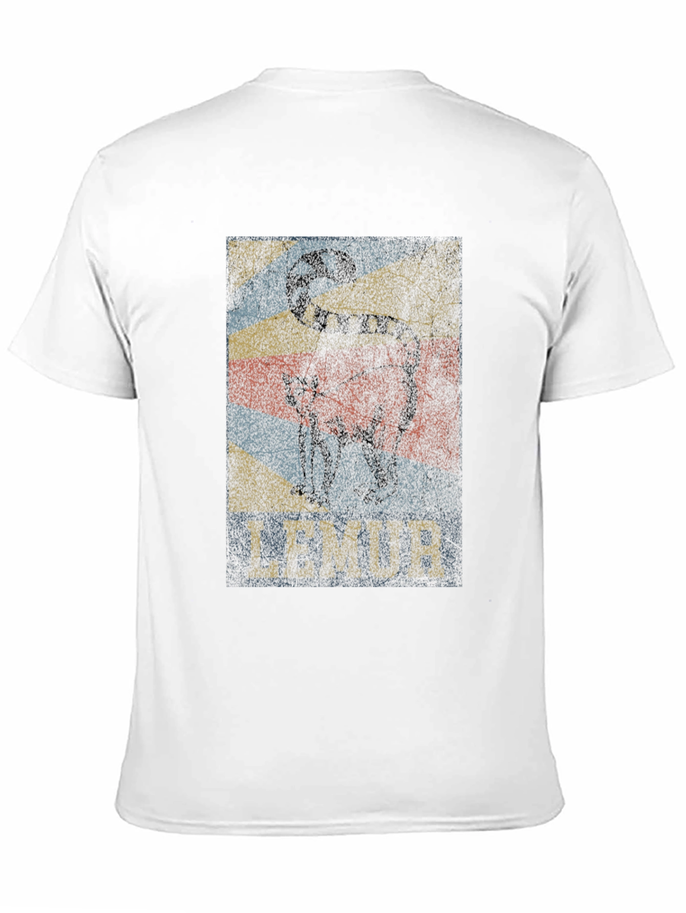 Lemur Graphic Print Black T-Shirt