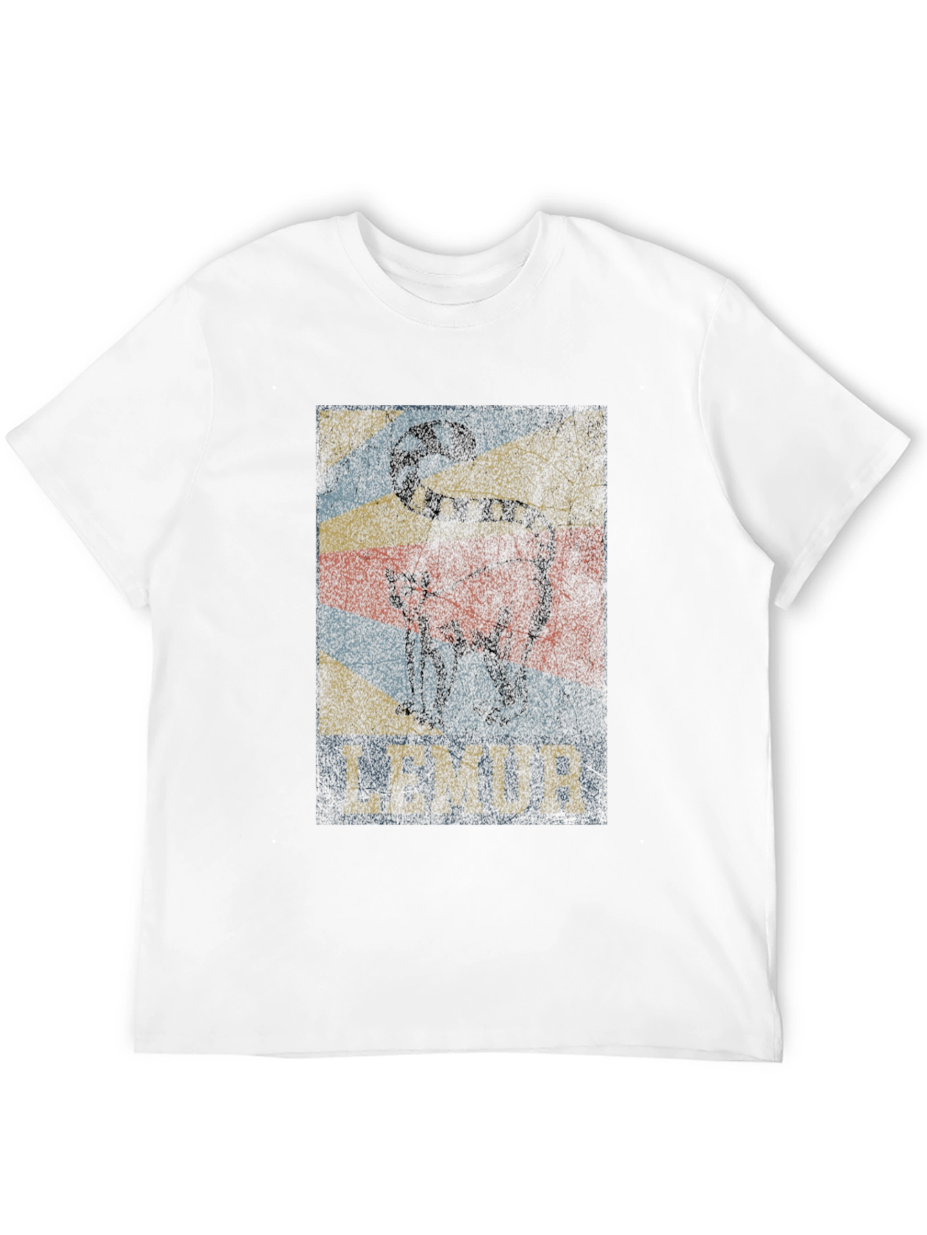Lemur Graphic Print Black T-Shirt