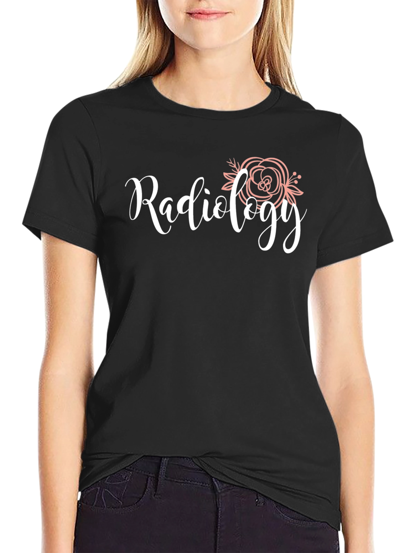 Radiology Floral Tee - Black