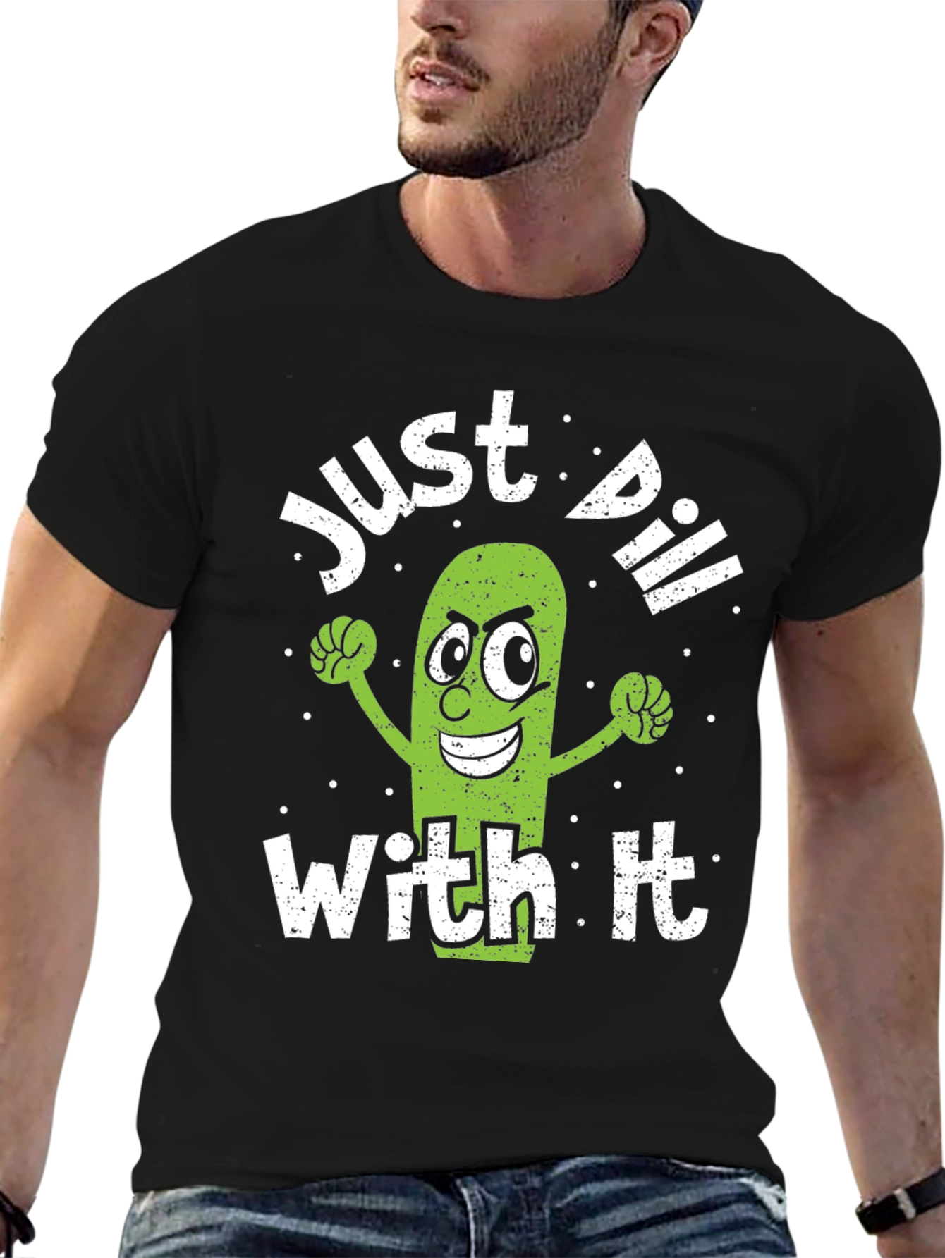 Just Dill With It Funny Pickle T-Shirt