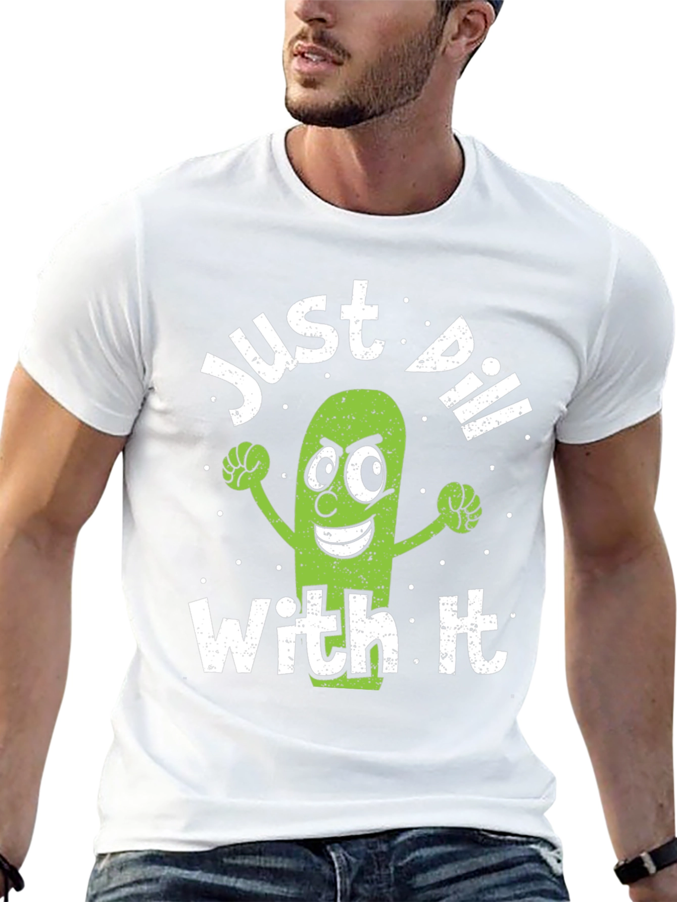Just Dill With It Funny Pickle T-Shirt