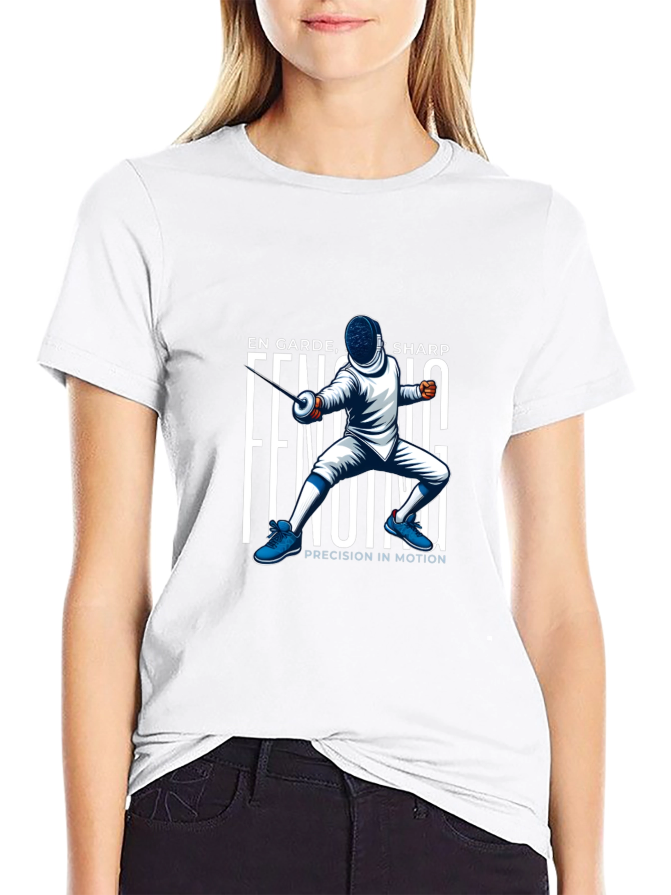 Fencing Graphic Tee - En Garde Sharp Design