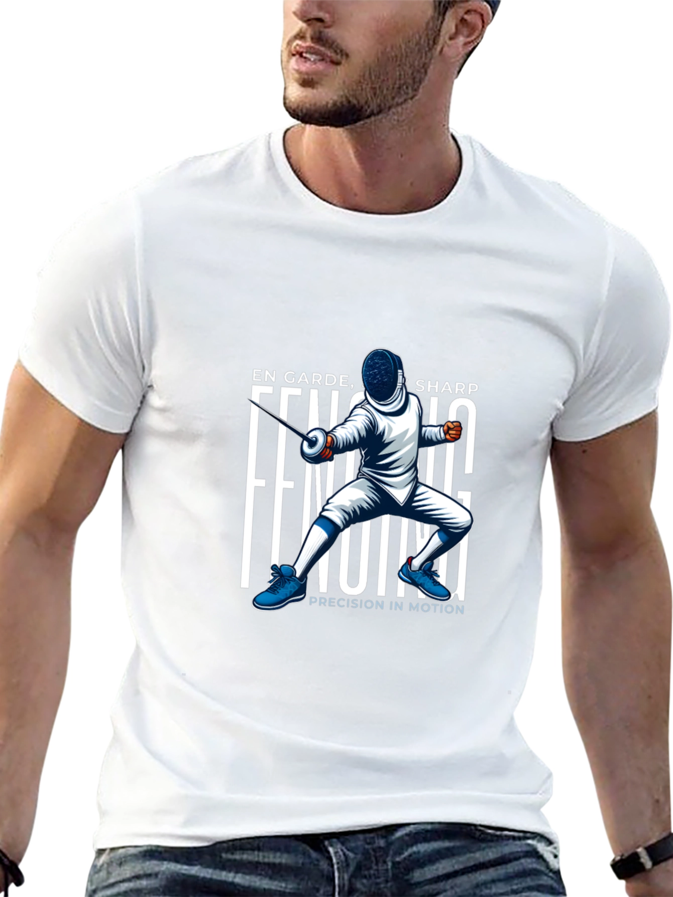 Fencing Graphic Tee - En Garde Sharp Design