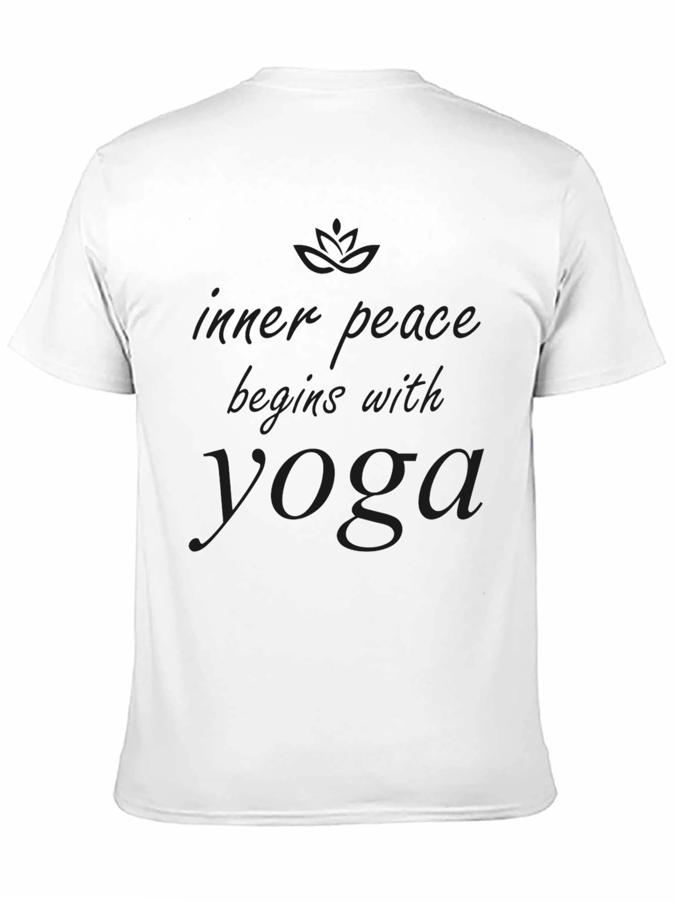 Inner Peace Yoga Black T-Shirt