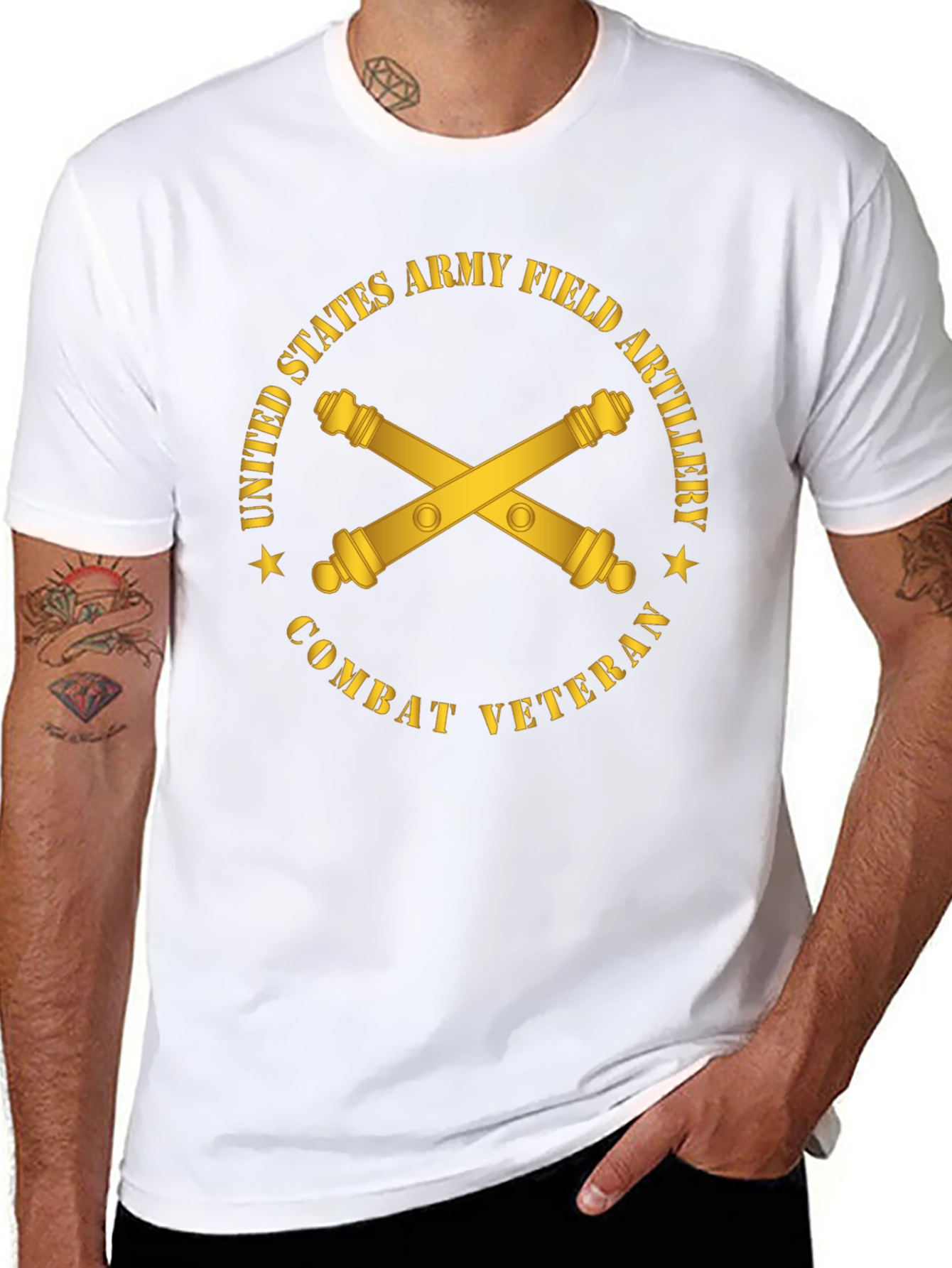 Army Field Artillery Combat Veteran T-Shirt