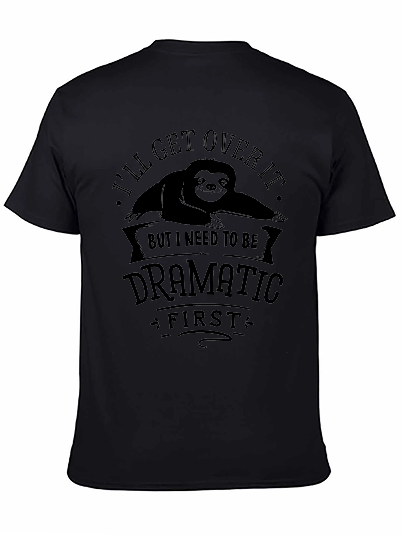 Dramatic Sloth Graphic Tee