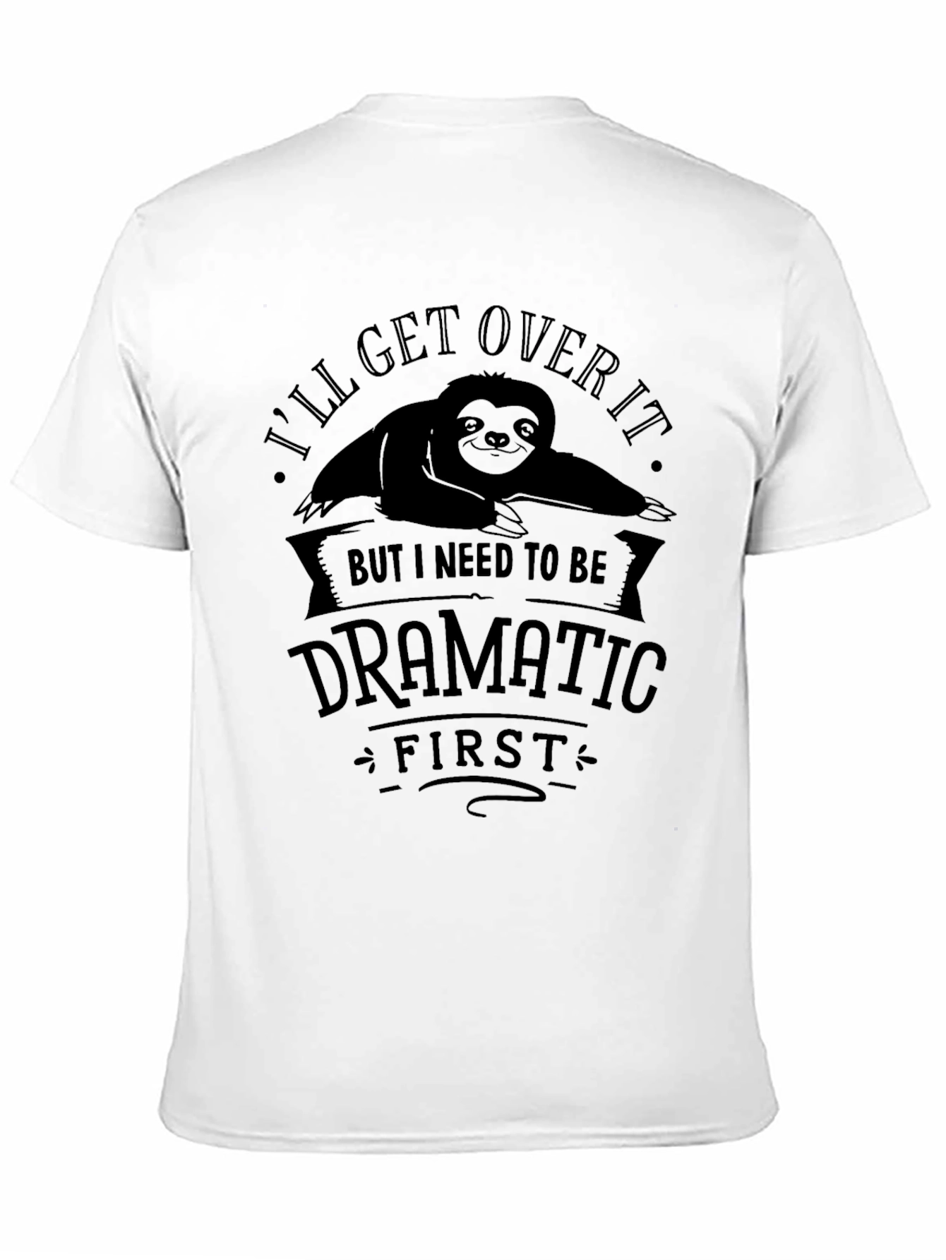 Dramatic Sloth Graphic Tee