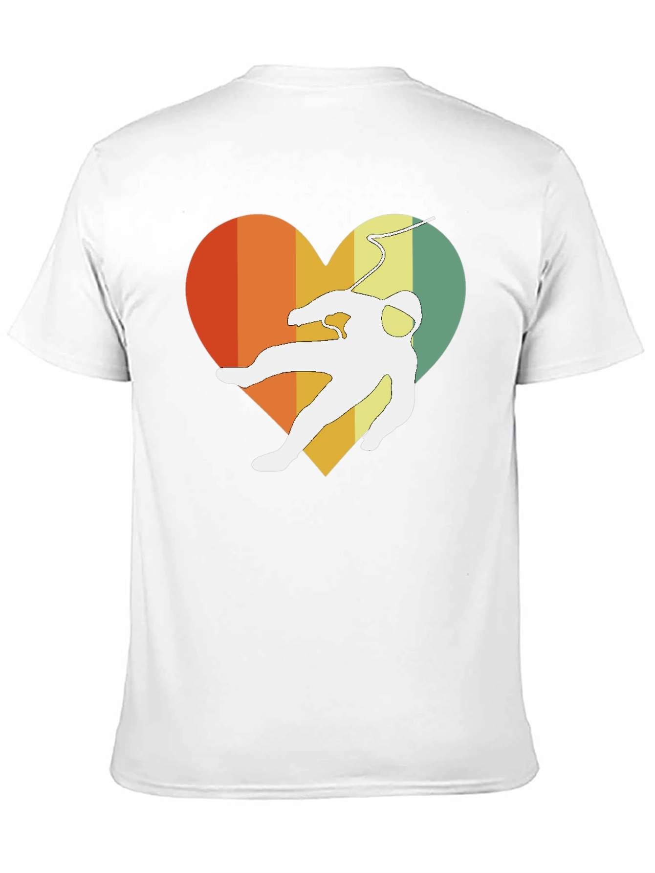 Retro Spaceman Heart Graphic Tee